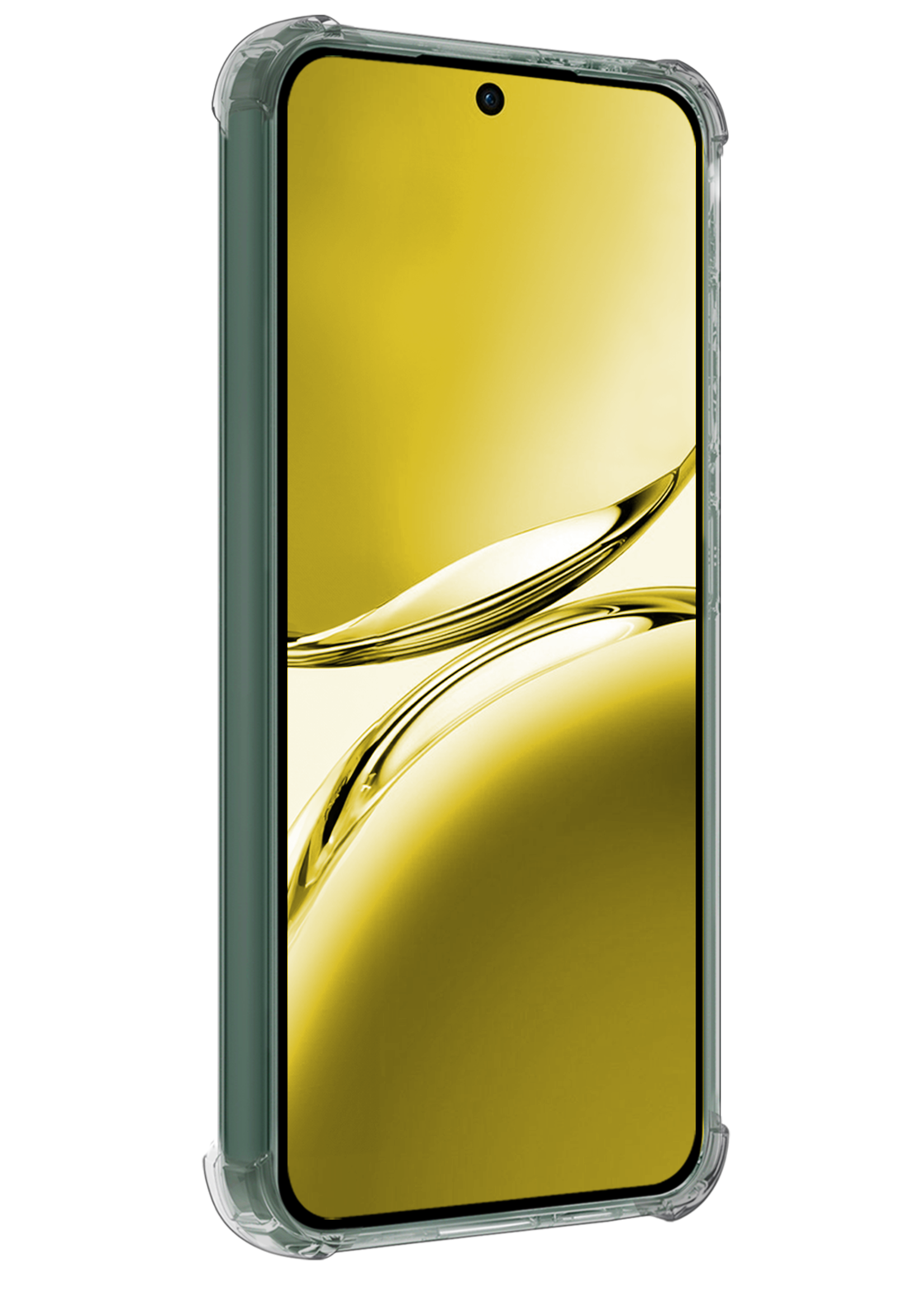 LUQ LUQ OPPO Reno 12F Hoesje Shockproof Met 2x Screenprotector