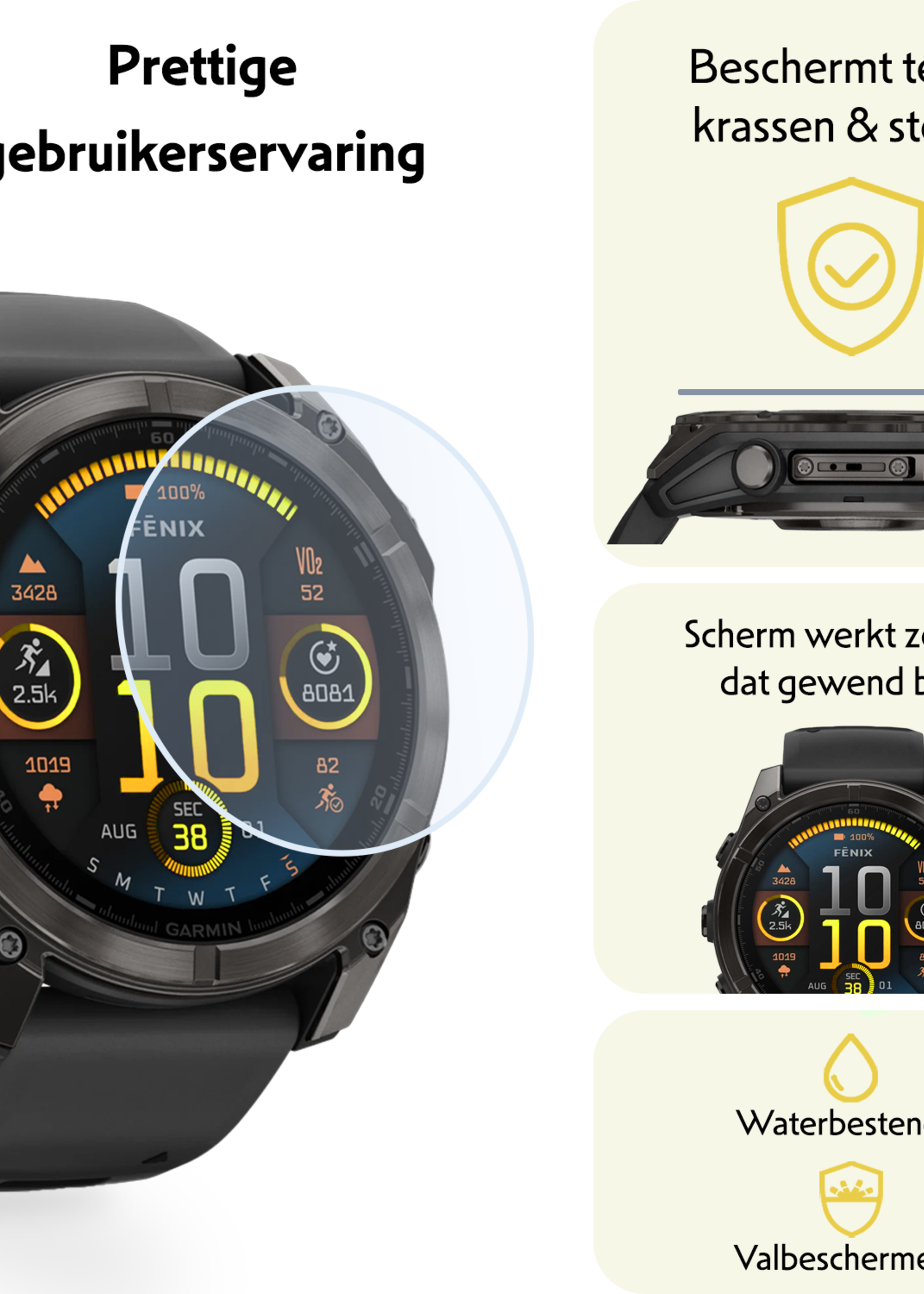 LUQ LUQ Garmin Fenix 8 (47 mm) Screenprotector