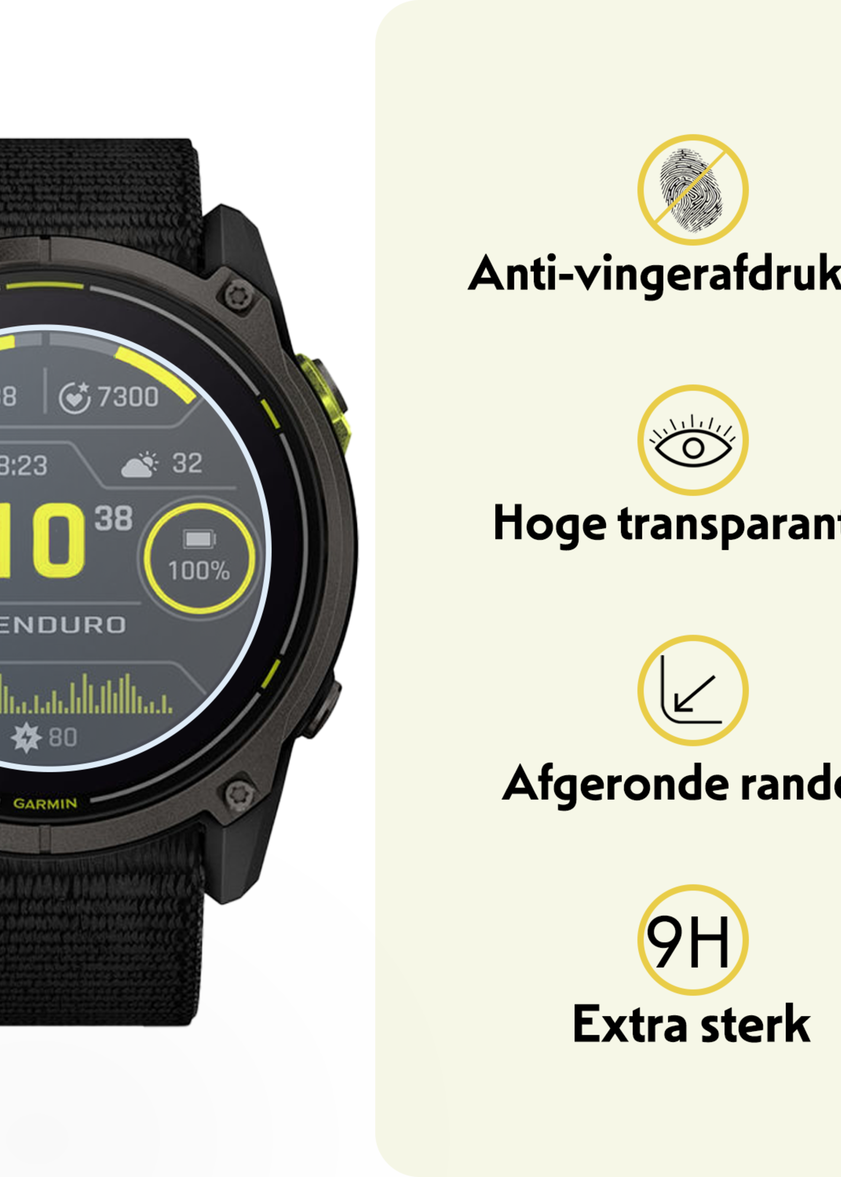 LUQ LUQ Garmin Enduro 3 (51 mm) Screenprotector - 2 PACK