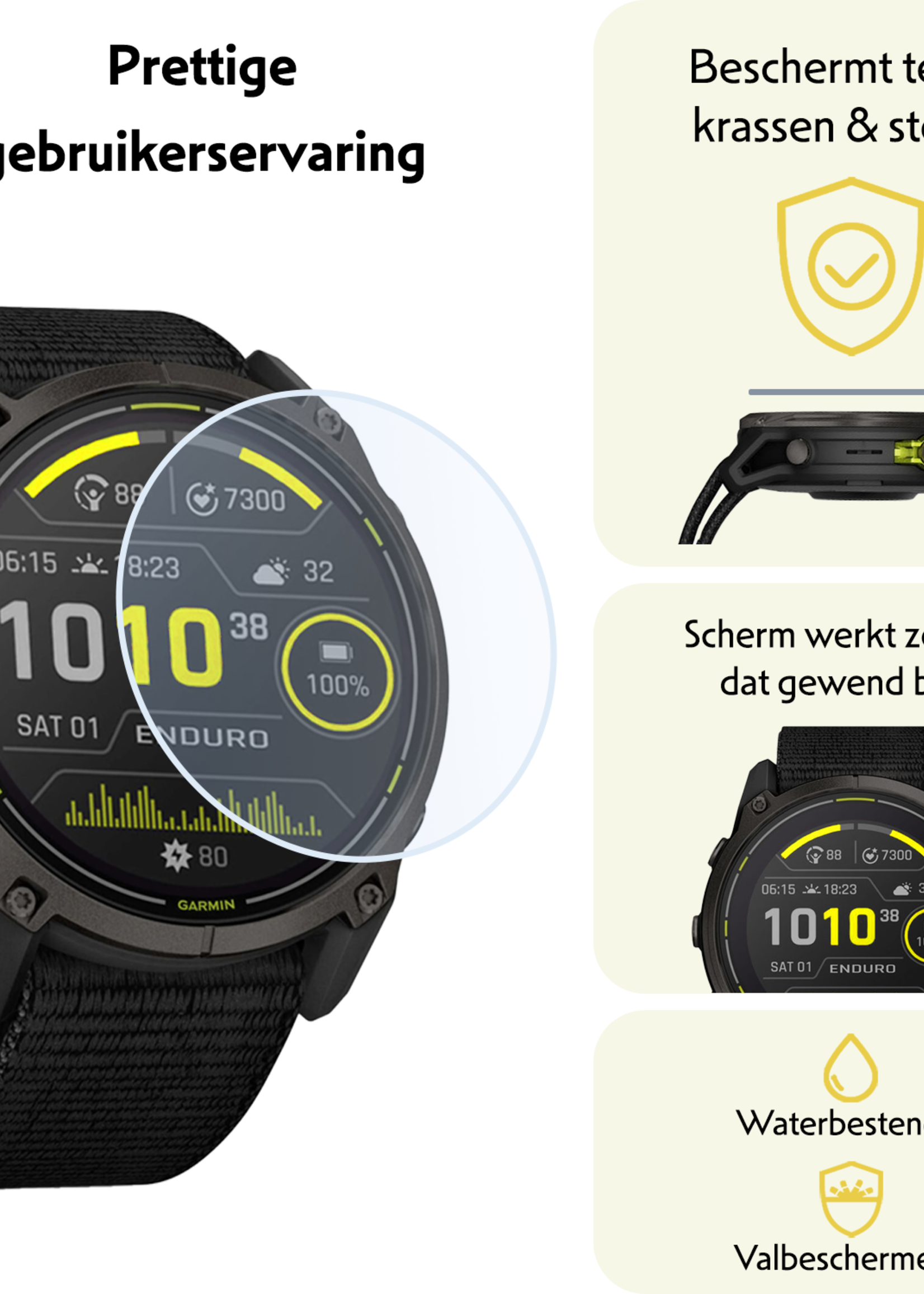 LUQ LUQ Garmin Enduro 3 (51 mm) Screenprotector