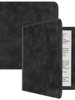 LUQ LUQ Kobo Libra Colour Hoesje Leer - Zwart