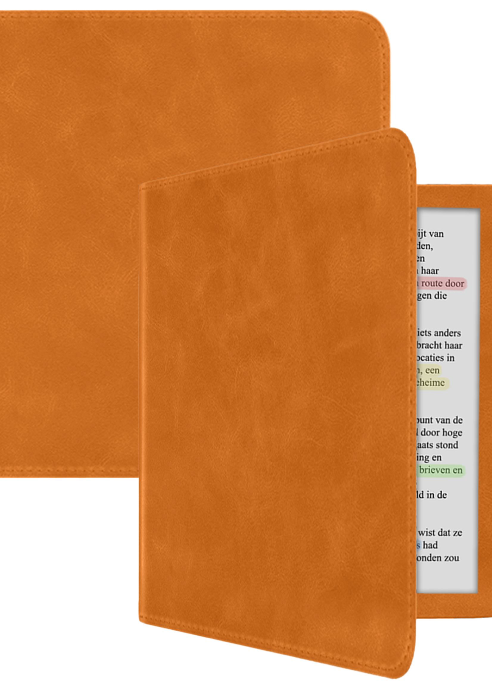 LUQ LUQ Kobo Libra Colour Hoesje Leer - Bruin