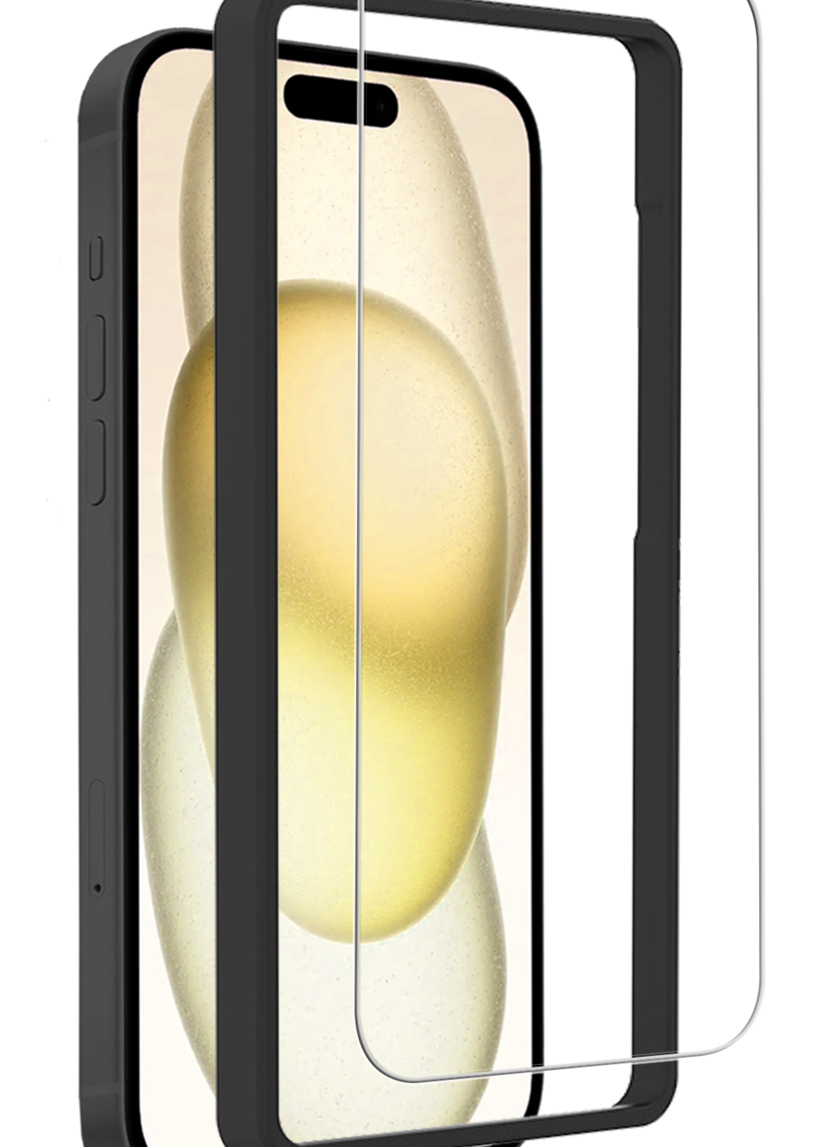 LUQ LUQ iPhone 15 Plus Screenprotector Met Installatieframe