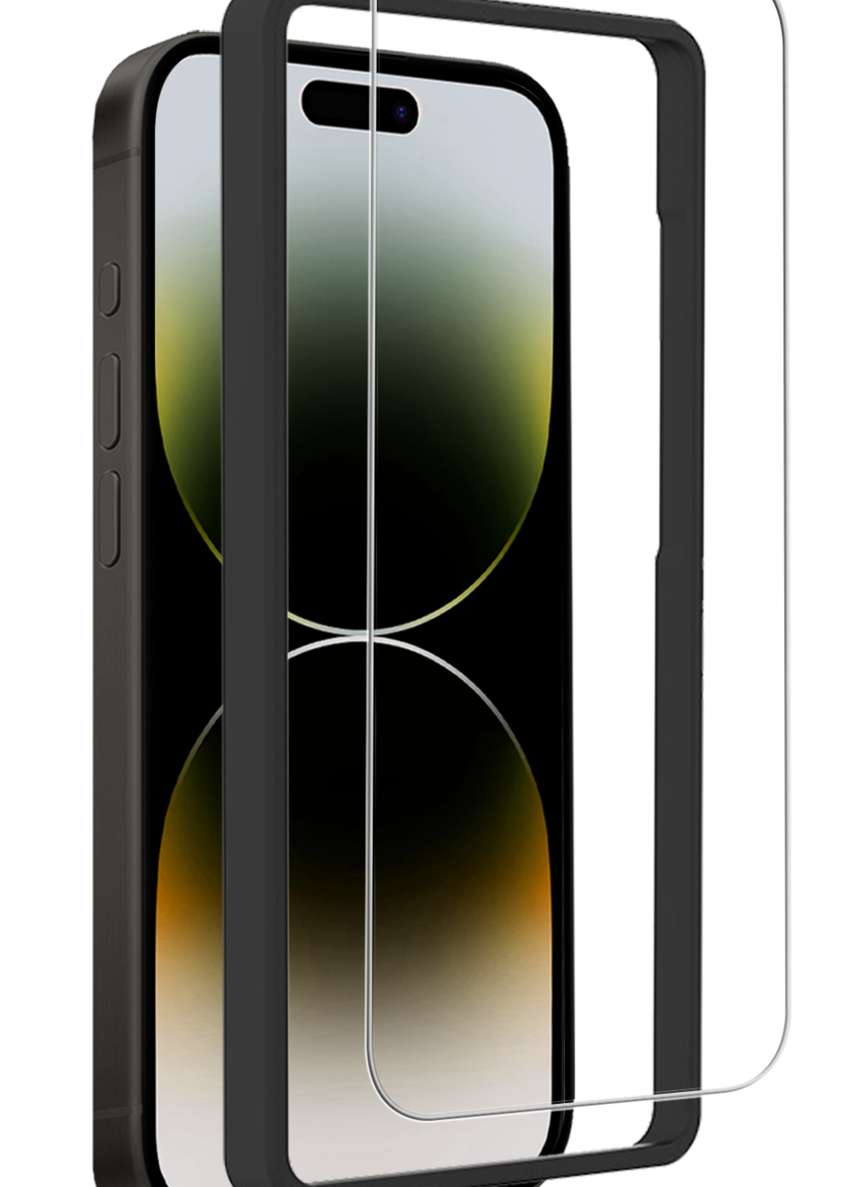 LUQ LUQ iPhone 14 Screenprotector Met Installatieframe