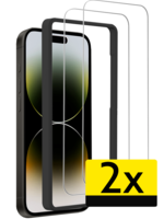 LUQ LUQ iPhone 14 Screenprotector Met Installatieframe - 2 PACK