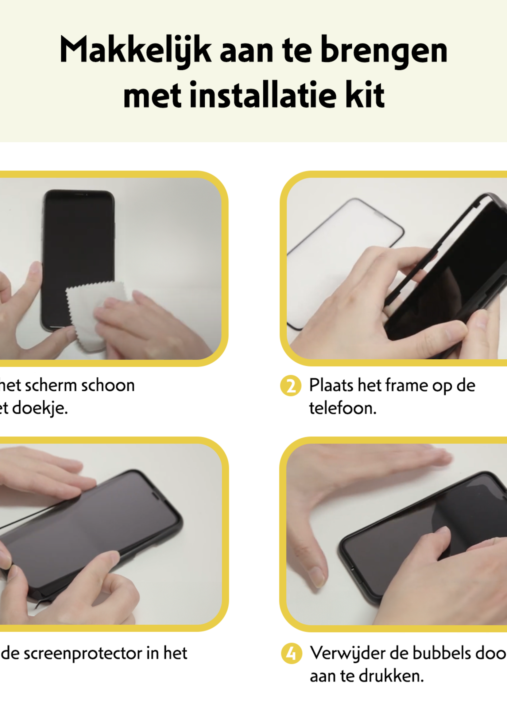 LUQ LUQ iPhone 14 Pro Screenprotector Met Installatieframe - 2 PACK