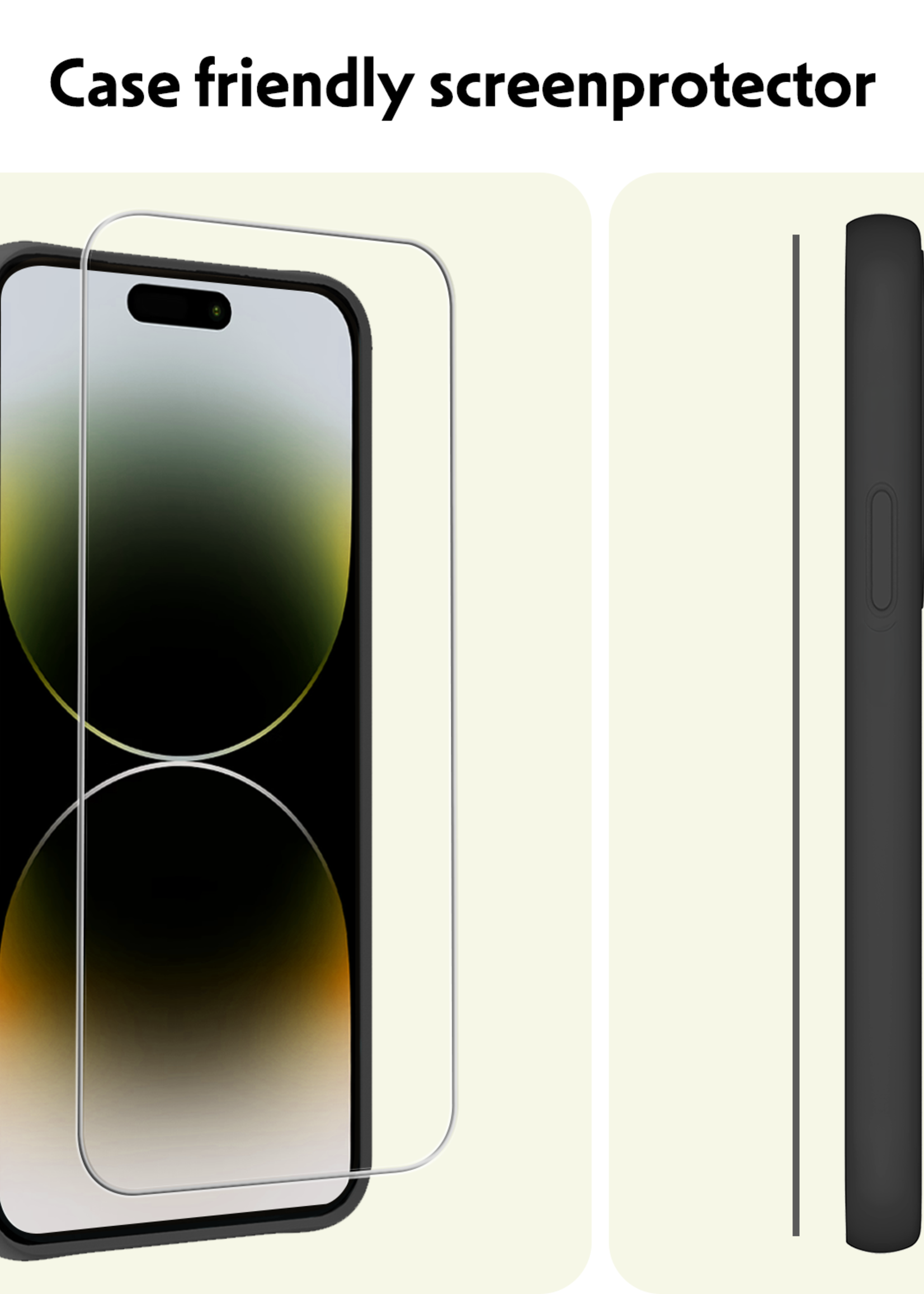 LUQ LUQ iPhone 14 Pro Max Screenprotector Met Installatieframe - 2 PACK