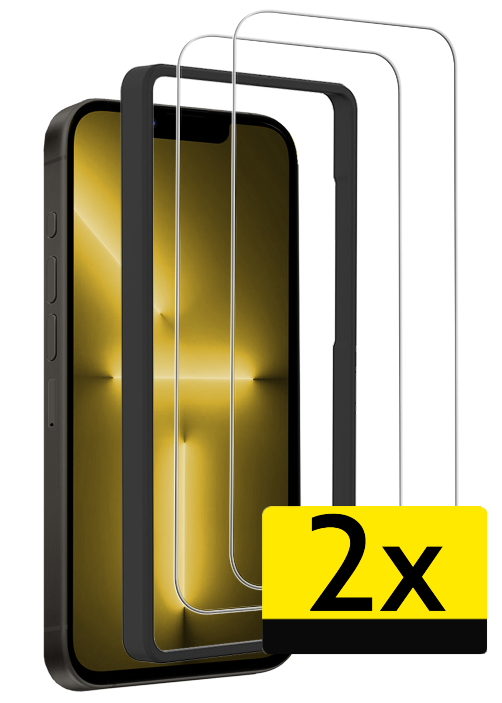 LUQ LUQ iPhone 13 Mini Screenprotector Met Installatieframe - 2 PACK