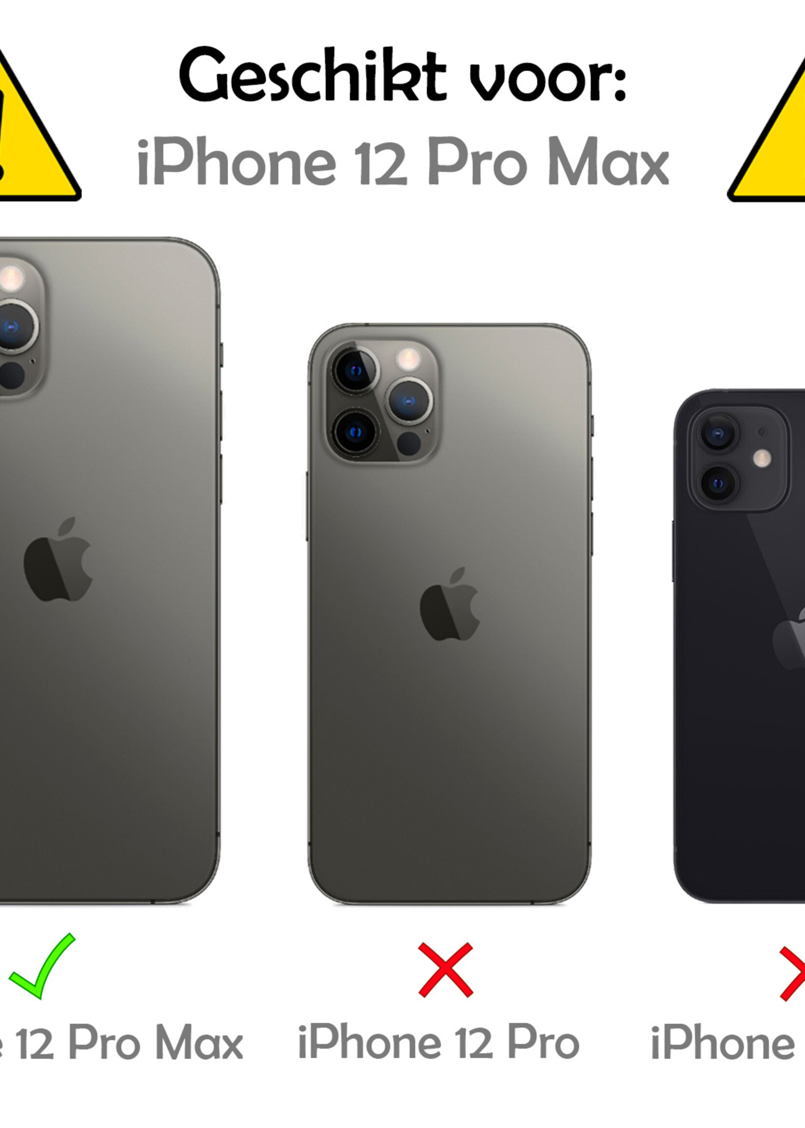 LUQ LUQ iPhone 12 Pro Max Screenprotector Met Installatieframe - 2 PACK