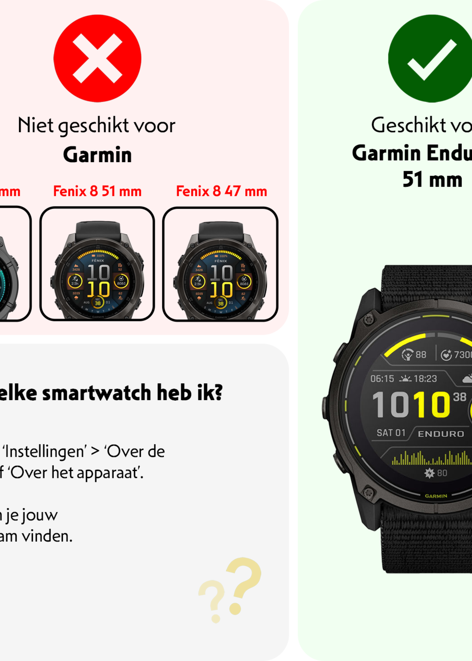 LUQ LUQ Garmin Enduro 3 (51 mm) Screenprotector - 2 PACK