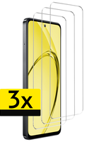 LUQ LUQ OPPO A40 Screenprotector Glas - 3 PACK