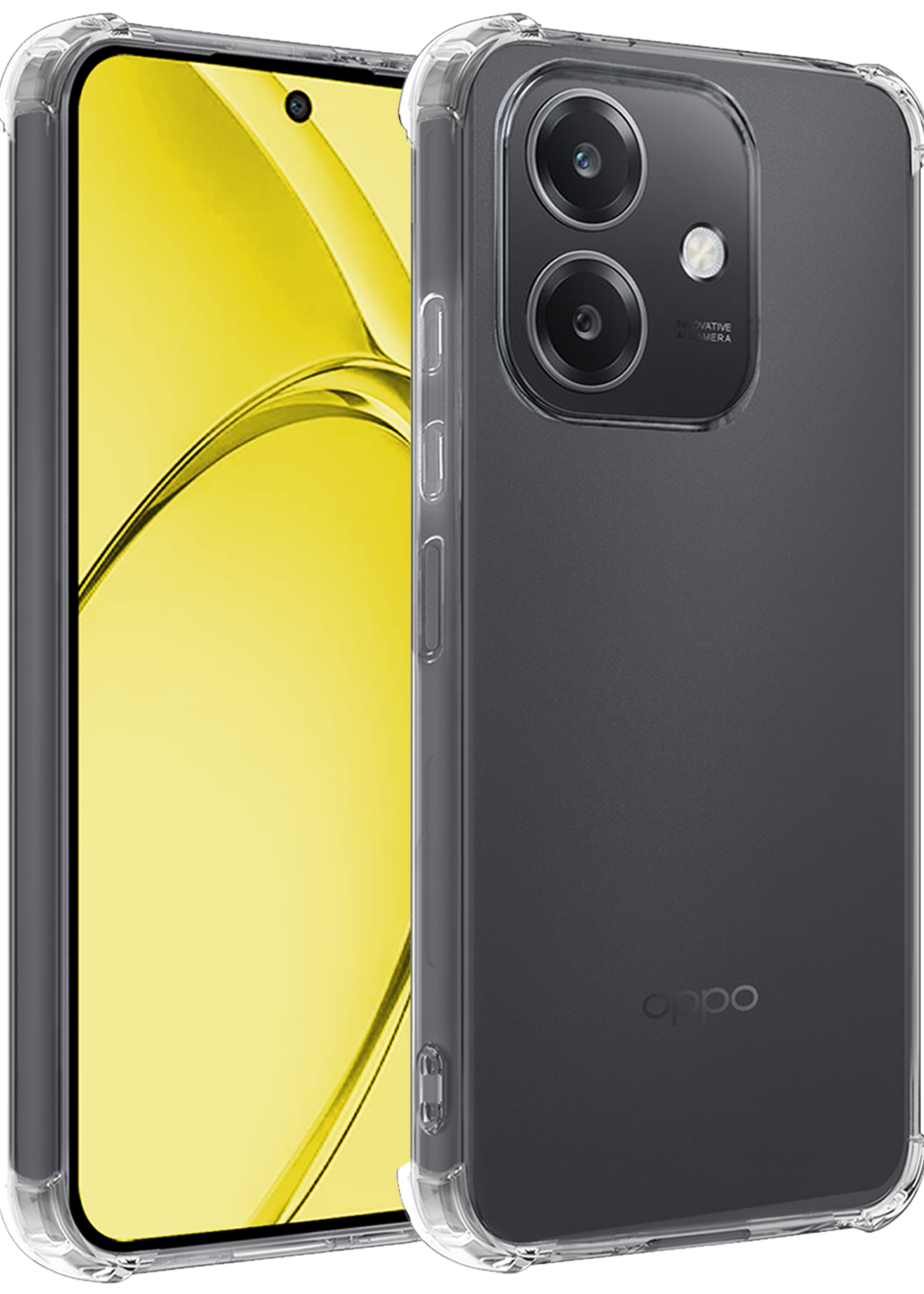 LUQ LUQ OPPO A40 Hoesje Shockproof - Transparant