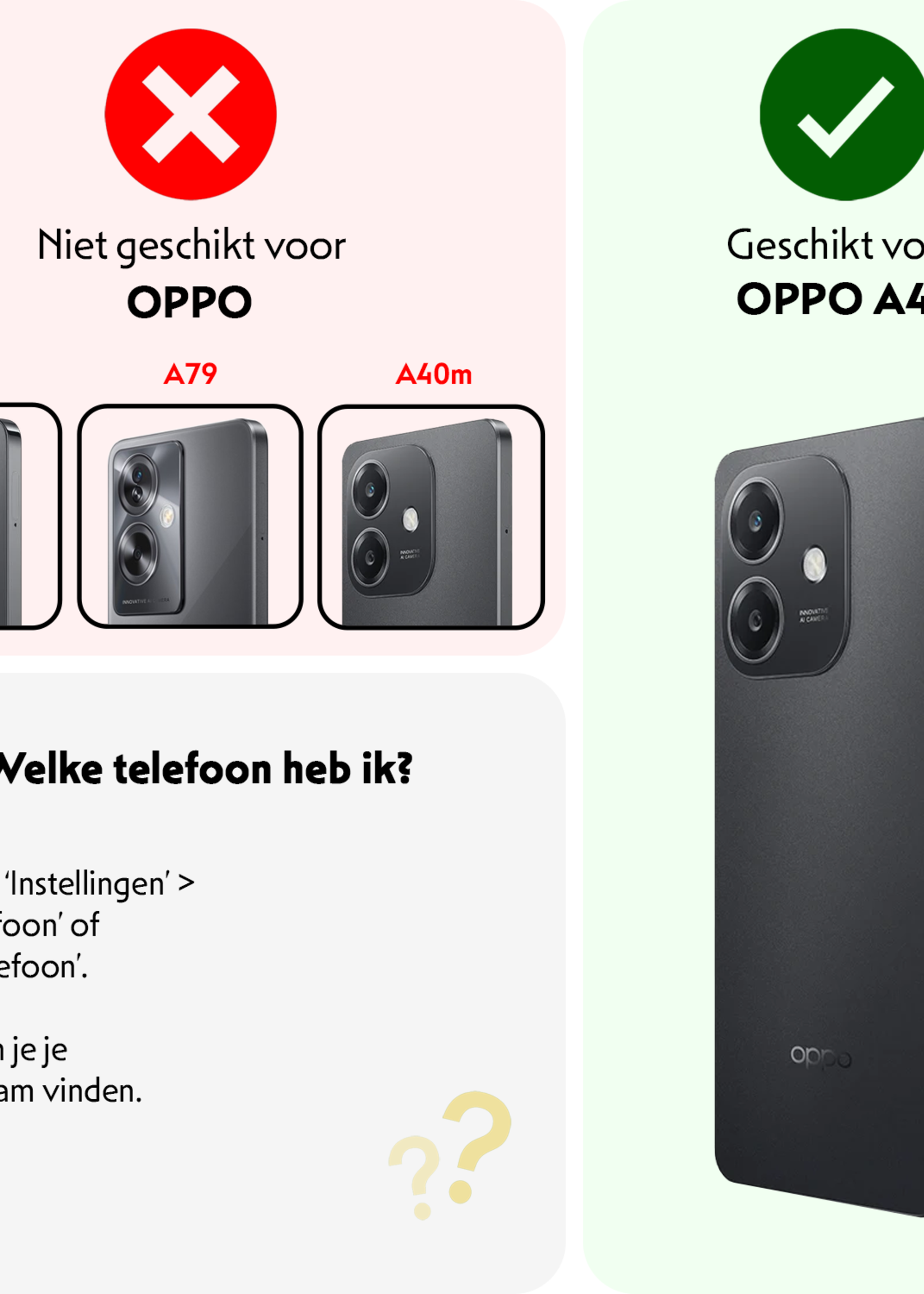 LUQ LUQ OPPO A40 Hoesje Shockproof Met 2x Screenprotector