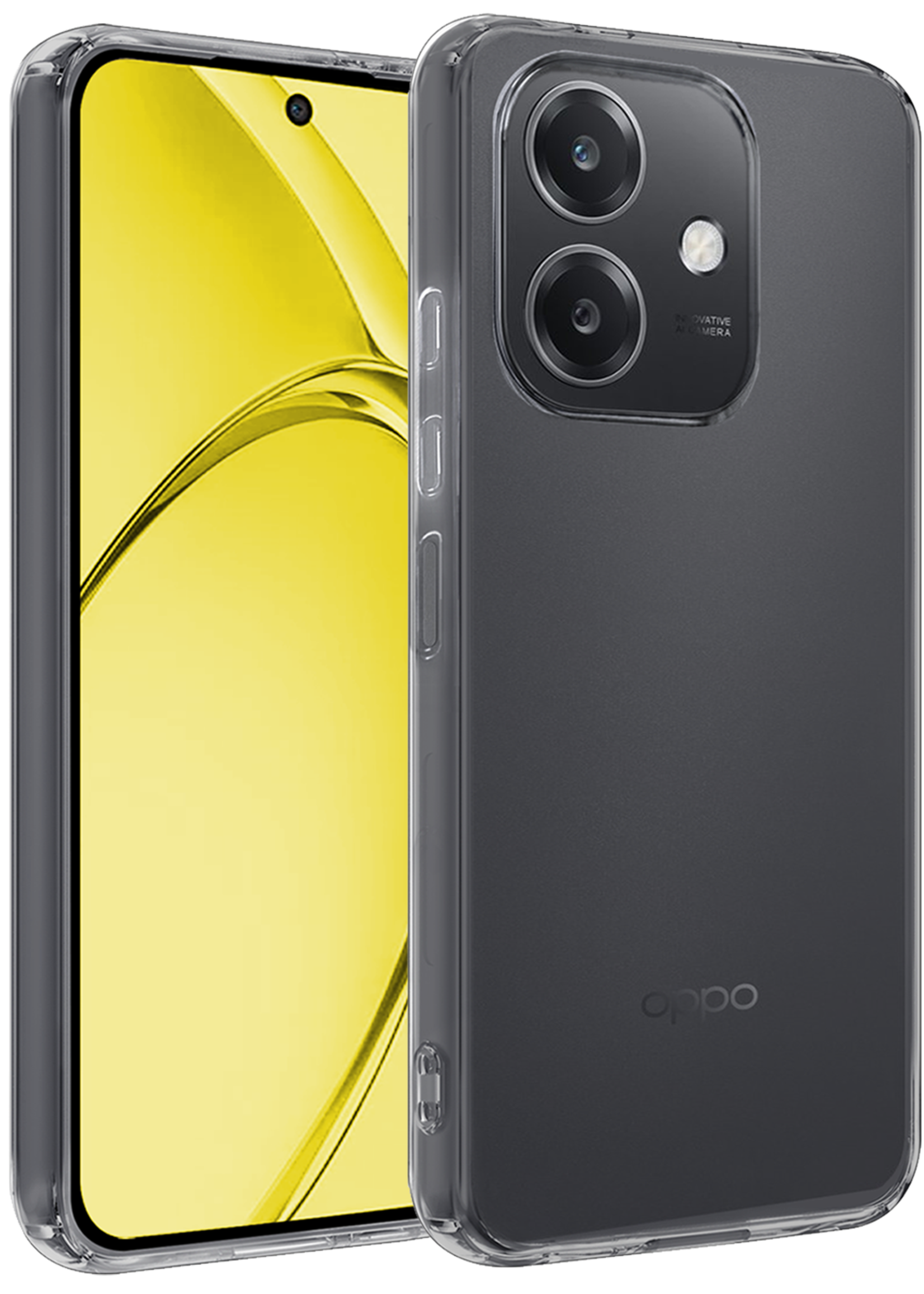 LUQ LUQ OPPO A40 Hoesje Siliconen - Transparant