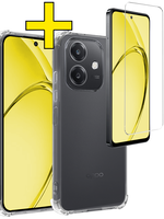 LUQ LUQ OPPO A40m Hoesje Shockproof Met Screenprotector