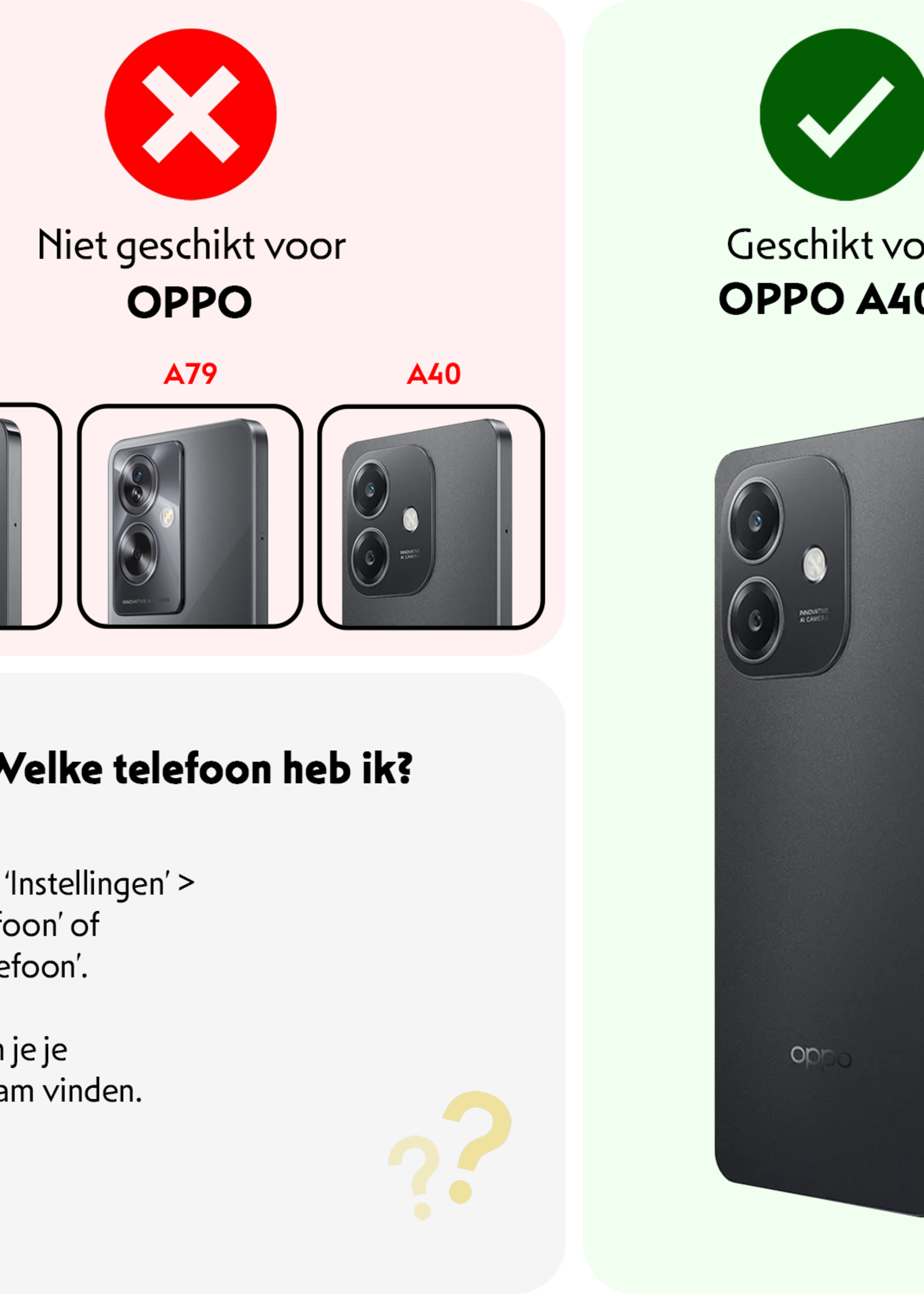 LUQ LUQ OPPO A40m Hoesje Shockproof Met 2x Screenprotector