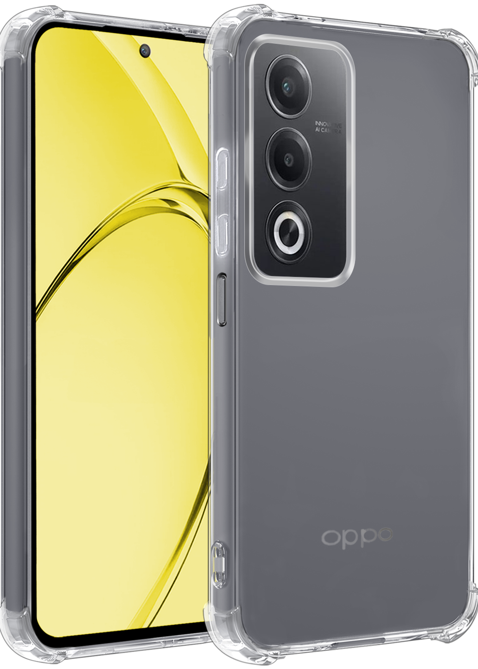 LUQ LUQ OPPO A80 Hoesje Shockproof - Transparant