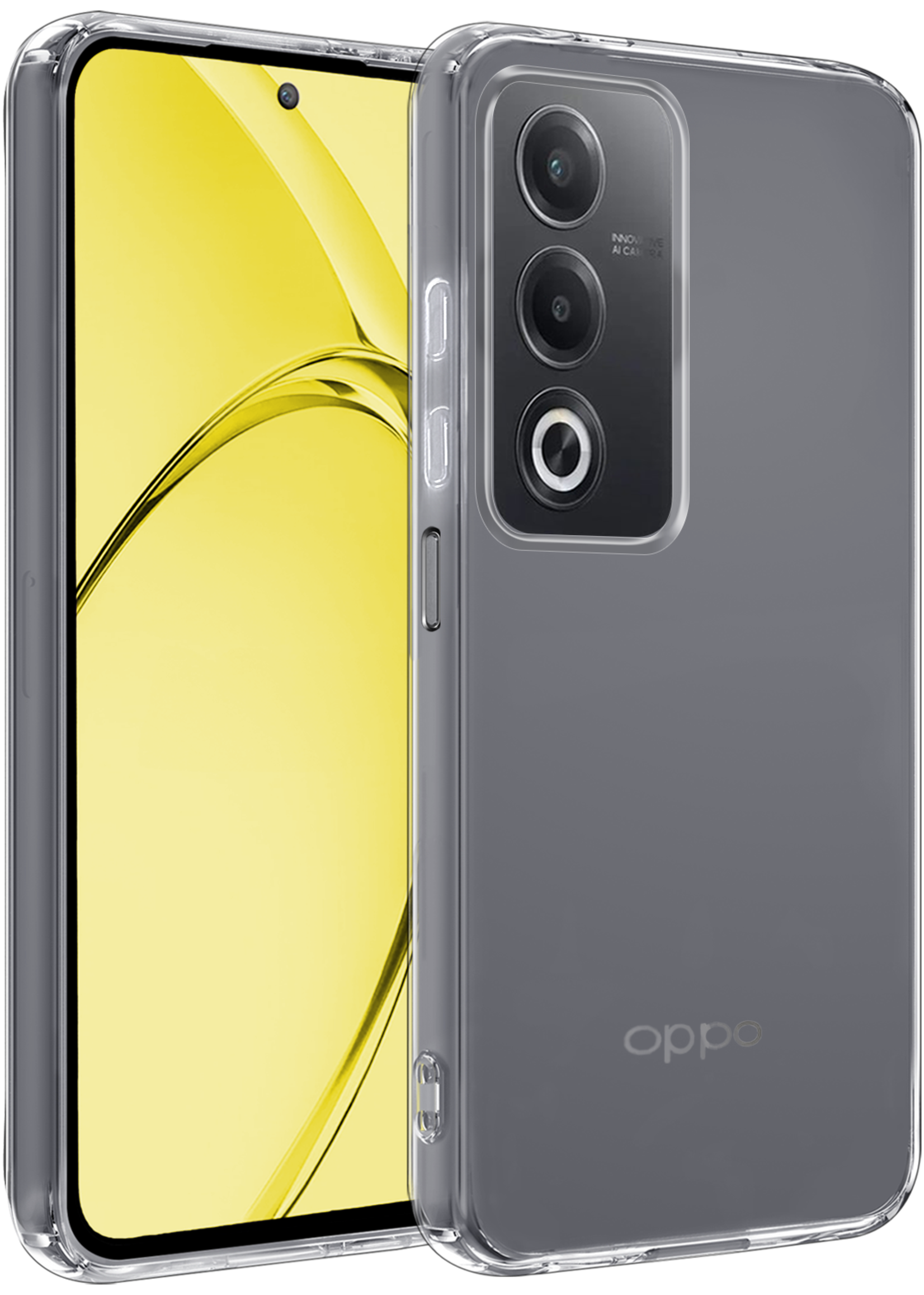 LUQ LUQ OPPO A80 Hoesje Siliconen - Transparant