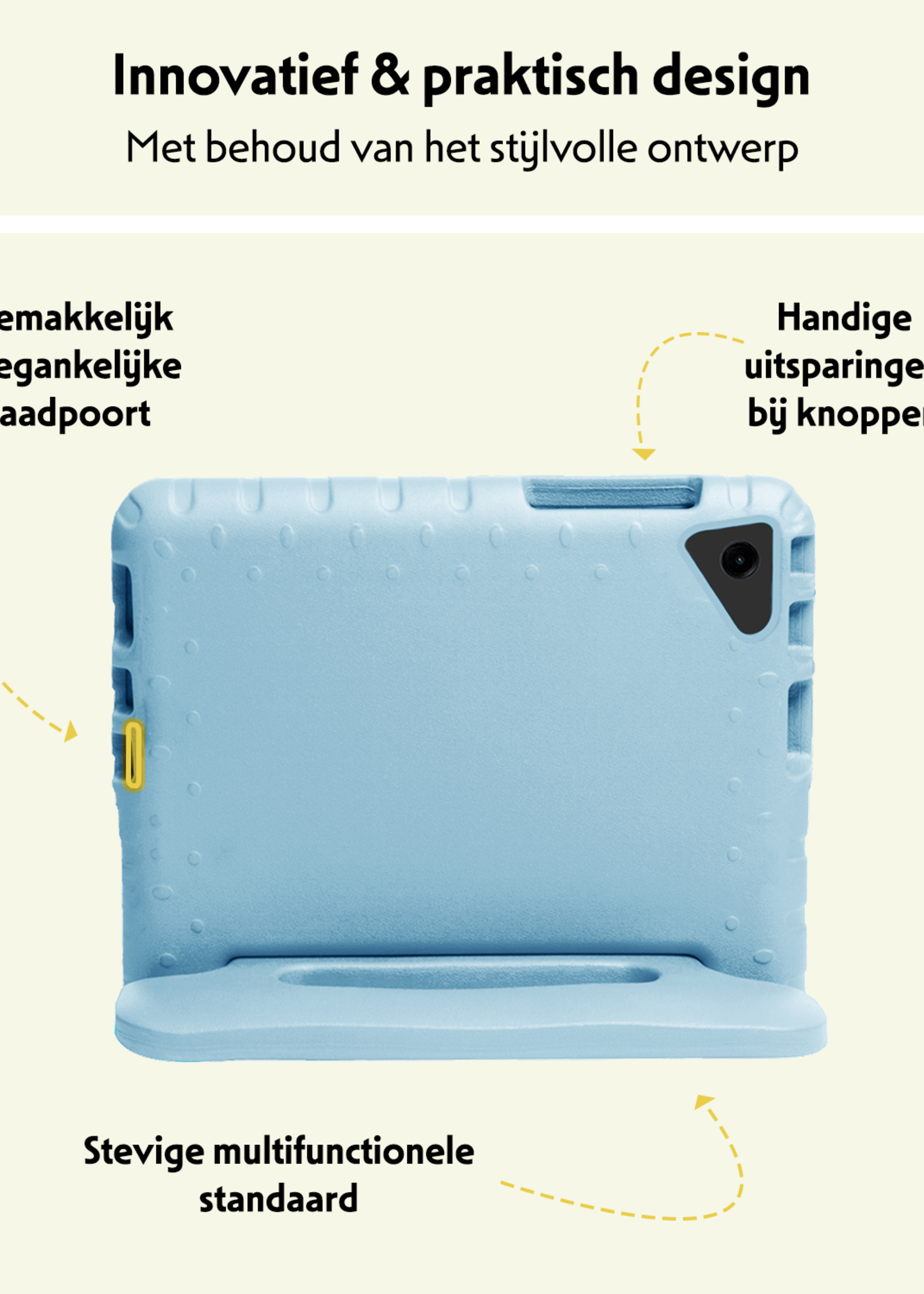 LUQ LUQ Samsung Galaxy Tab A9 Plus Kinderhoes - Sky