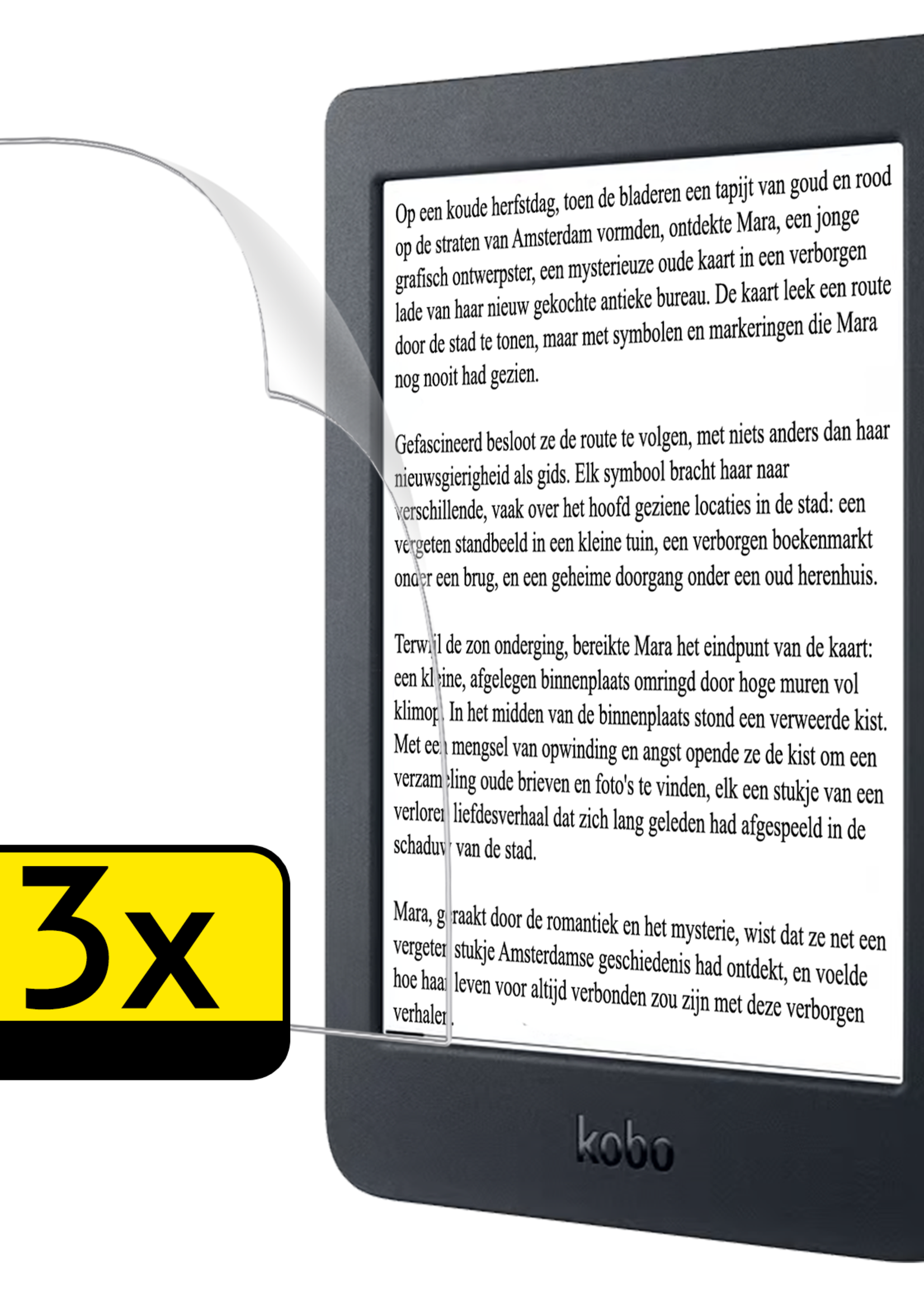 LUQ LUQ Kobo Nia Schermfolie - 3 PACK