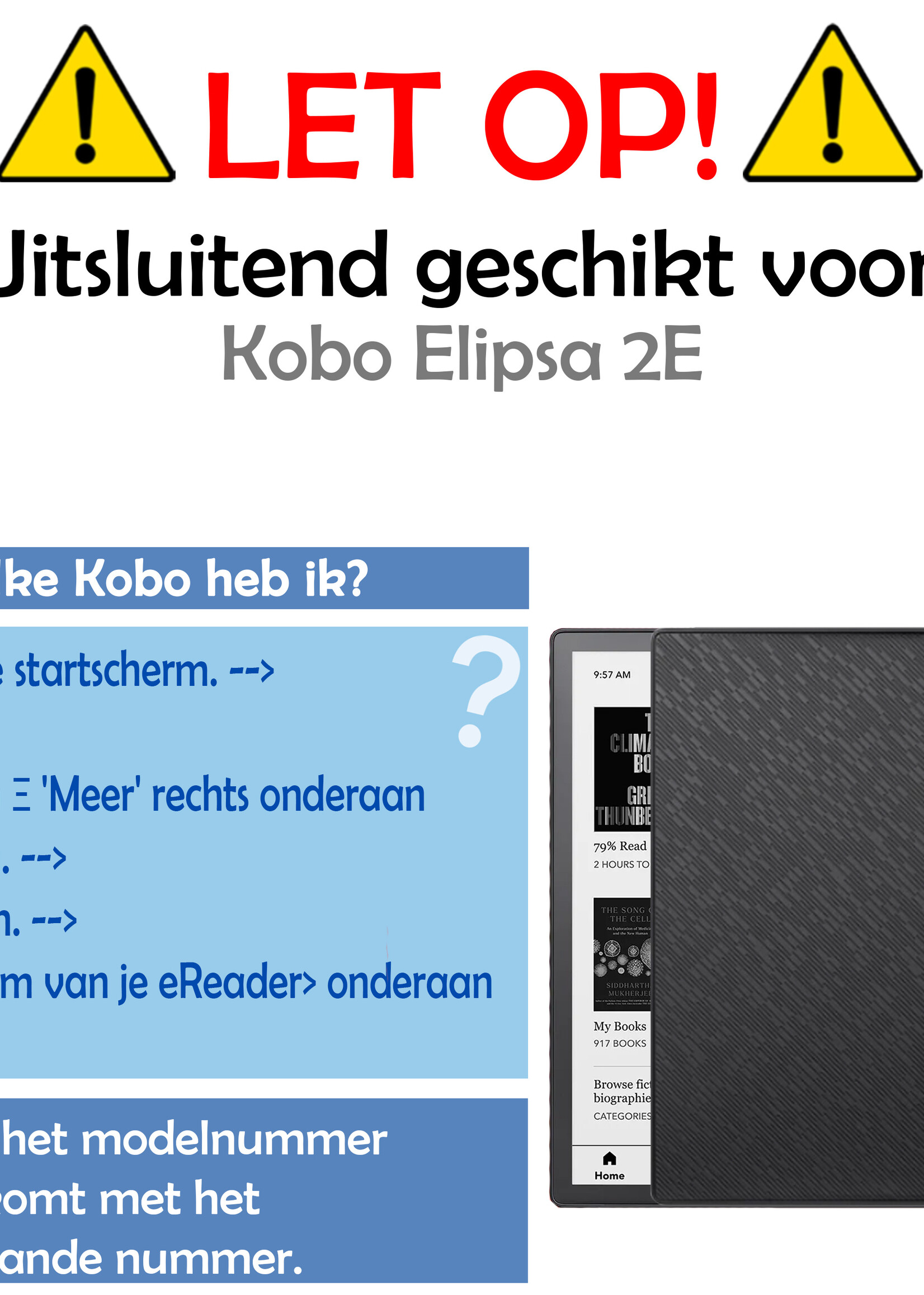 LUQ LUQ Kobo Elipsa 2E Schermfolie - 2 PACK