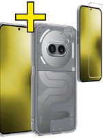 LUQ LUQ Nothing Phone (2a) Plus Hoesje Siliconen Met Screenprotector - Transparant