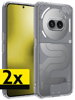 LUQ LUQ Nothing Phone (2a) Plus Hoesje Siliconen - Transparant - 2 PACK