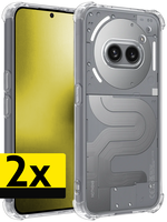 LUQ LUQ Nothing Phone (2a) Plus Hoesje Shockproof - Transparant - 2 PACK