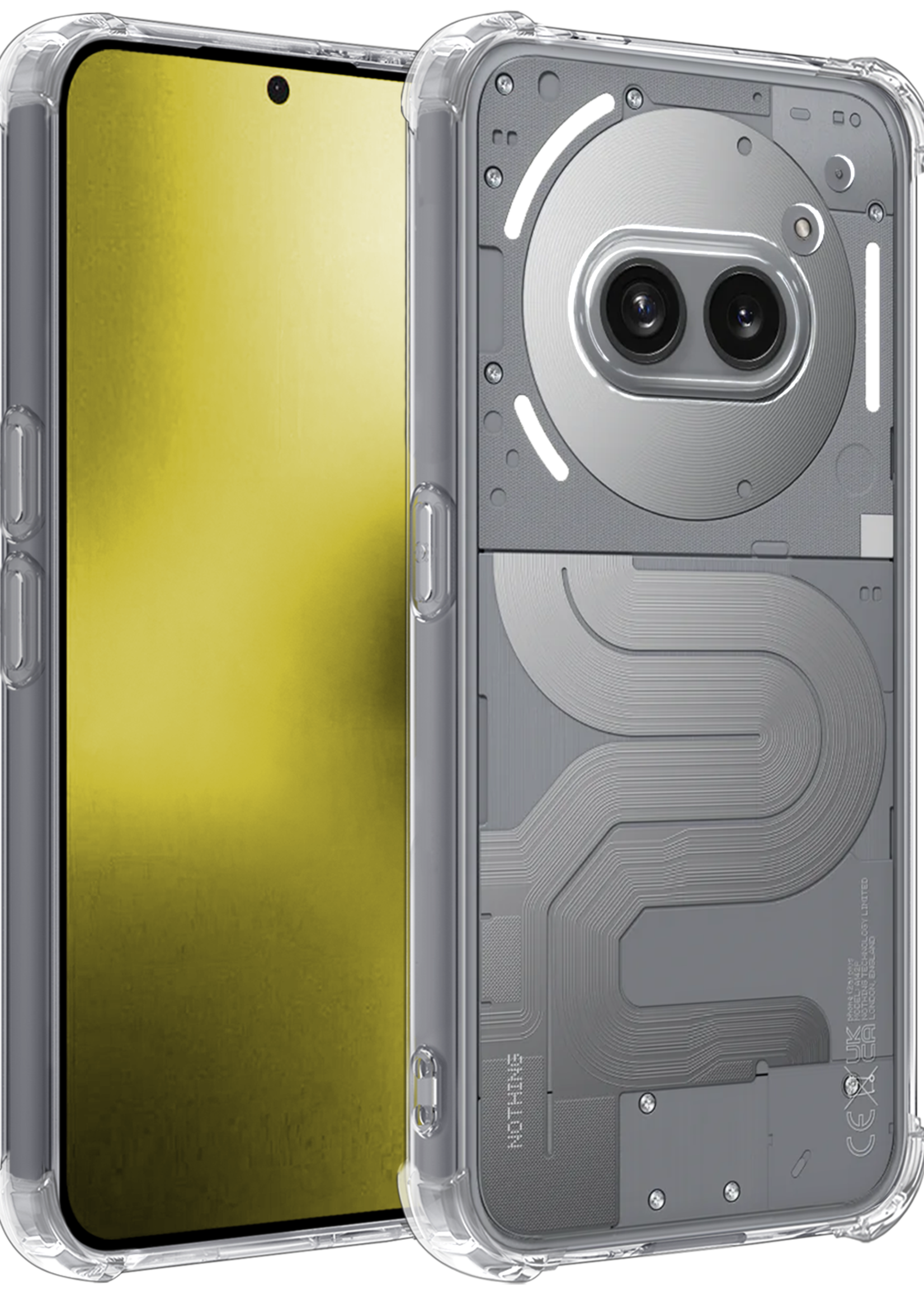 LUQ LUQ Nothing Phone (2a) Plus Hoesje Shockproof - Transparant