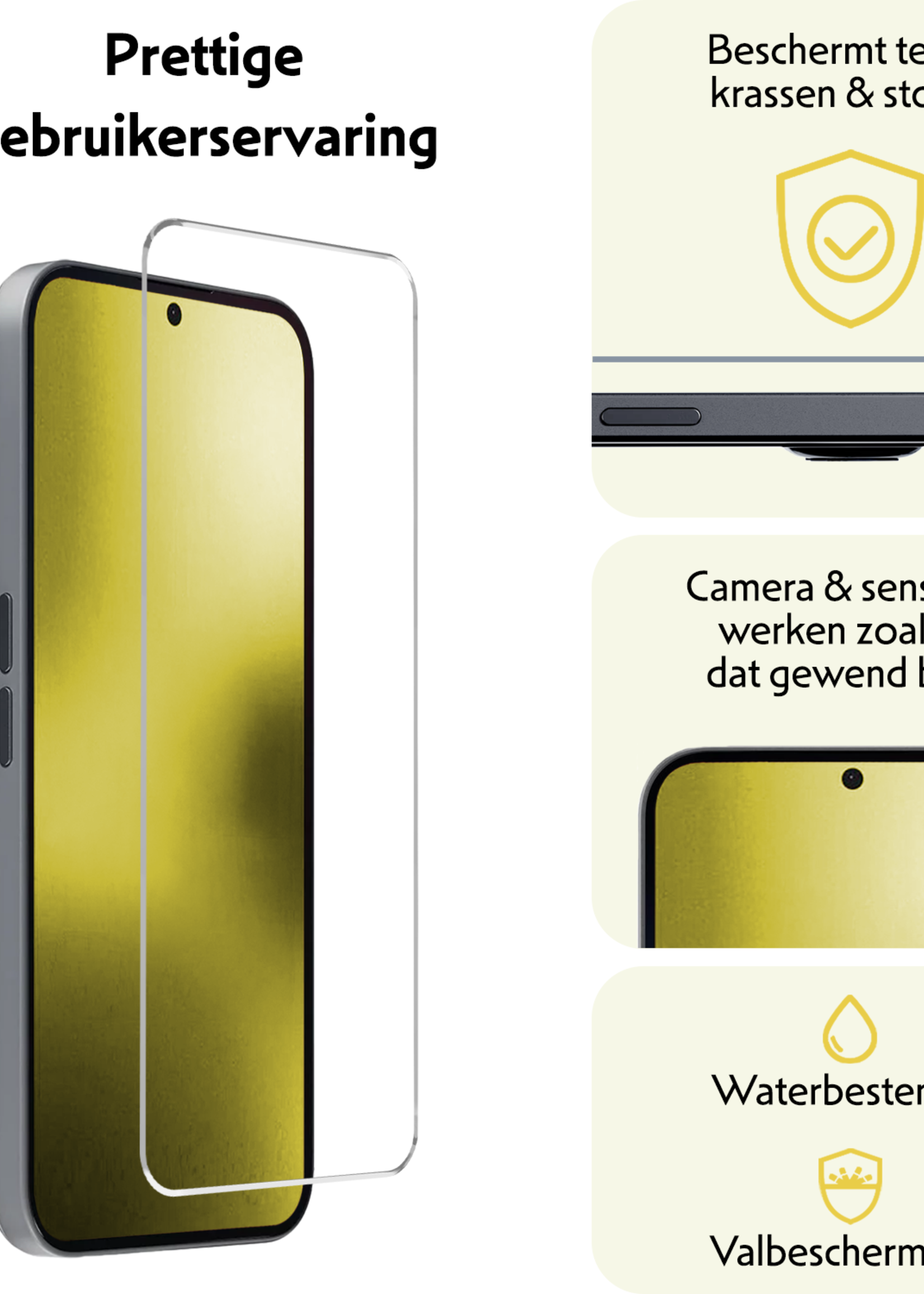 LUQ LUQ Nothing Phone (2a) Plus Screenprotector Glas - 2 PACK