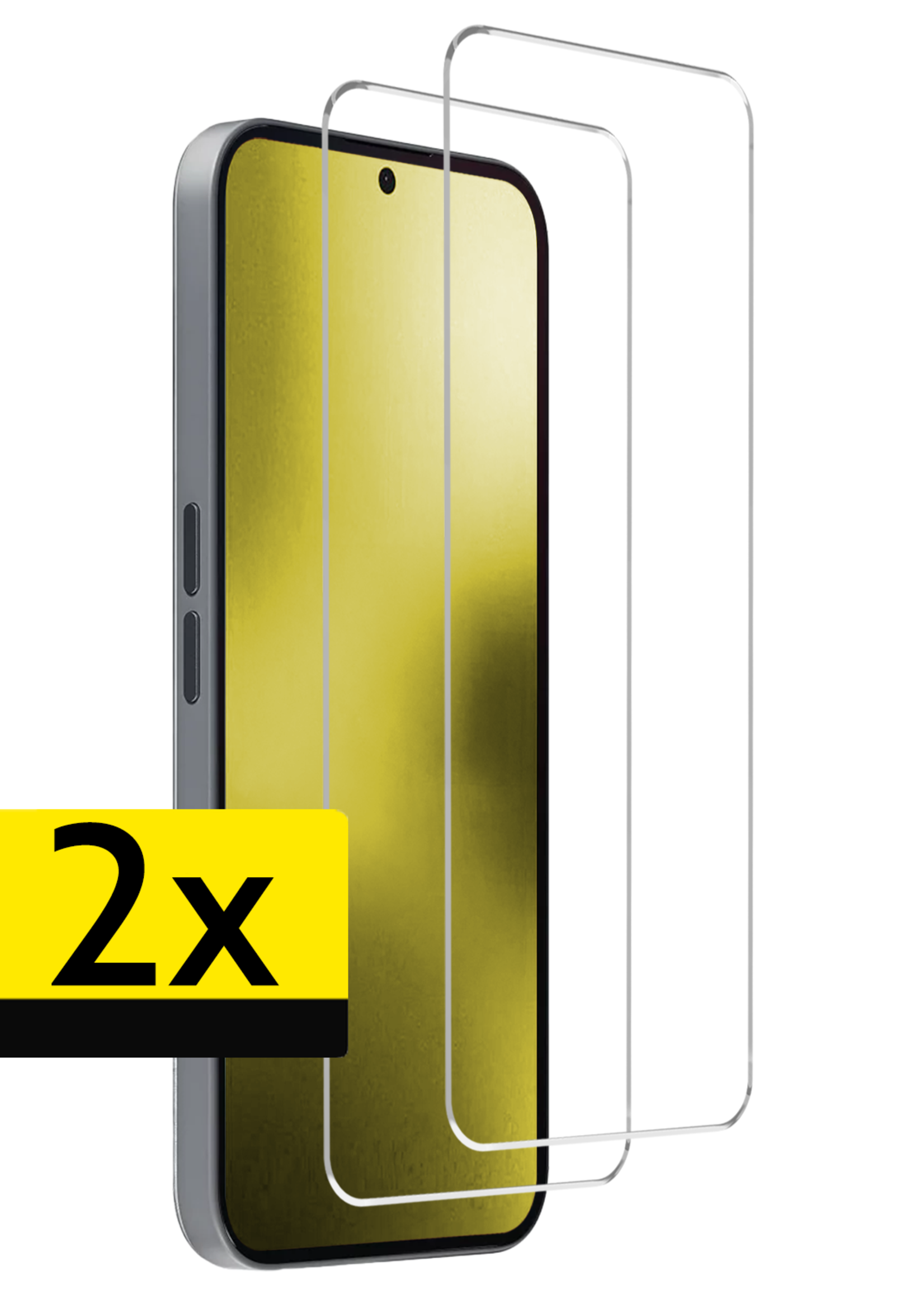 LUQ LUQ Nothing Phone (2a) Plus Screenprotector Glas - 2 PACK