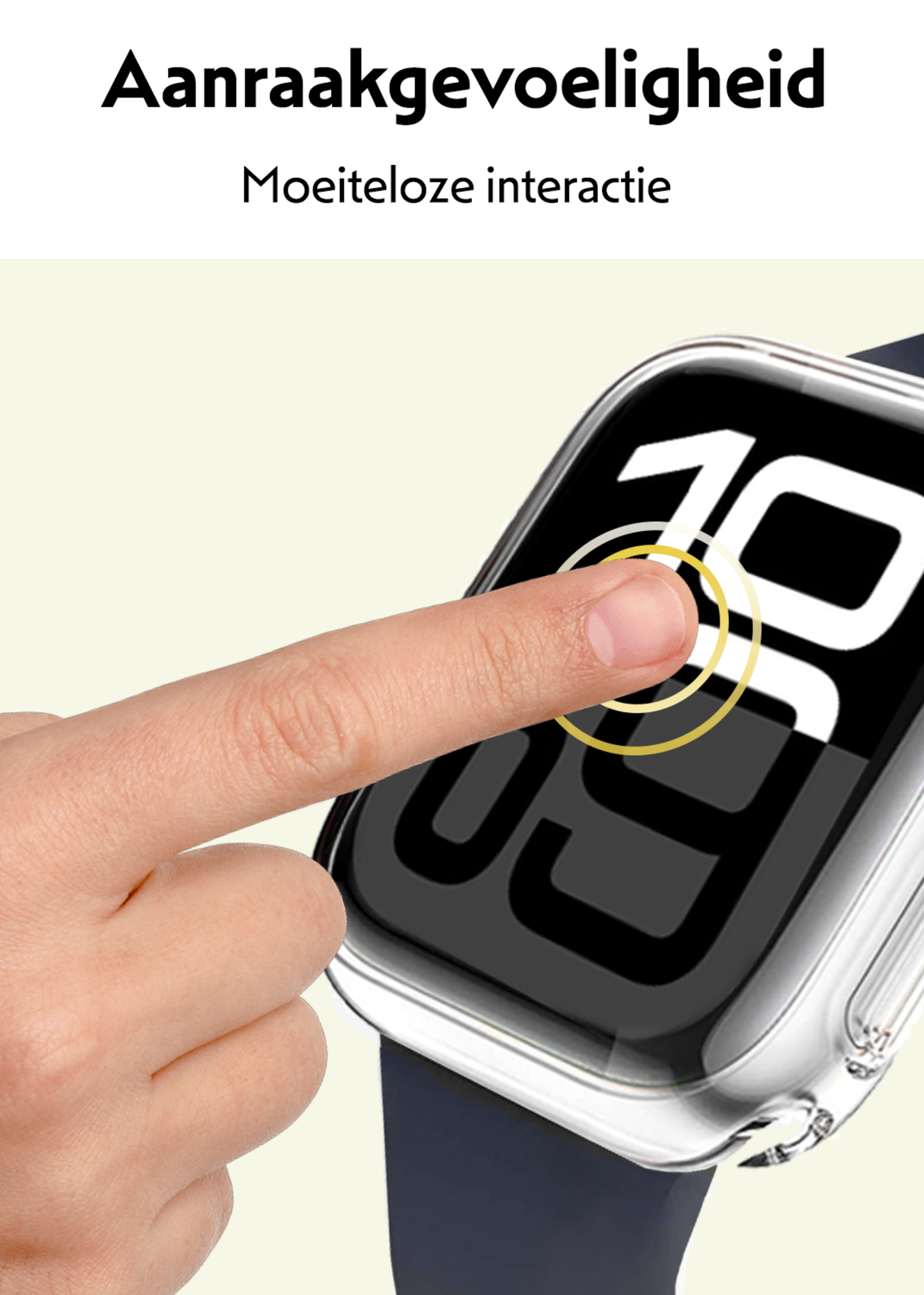 LUQ LUQ Apple Watch Series 10 Hoesje Siliconen Transparant - 46 mm