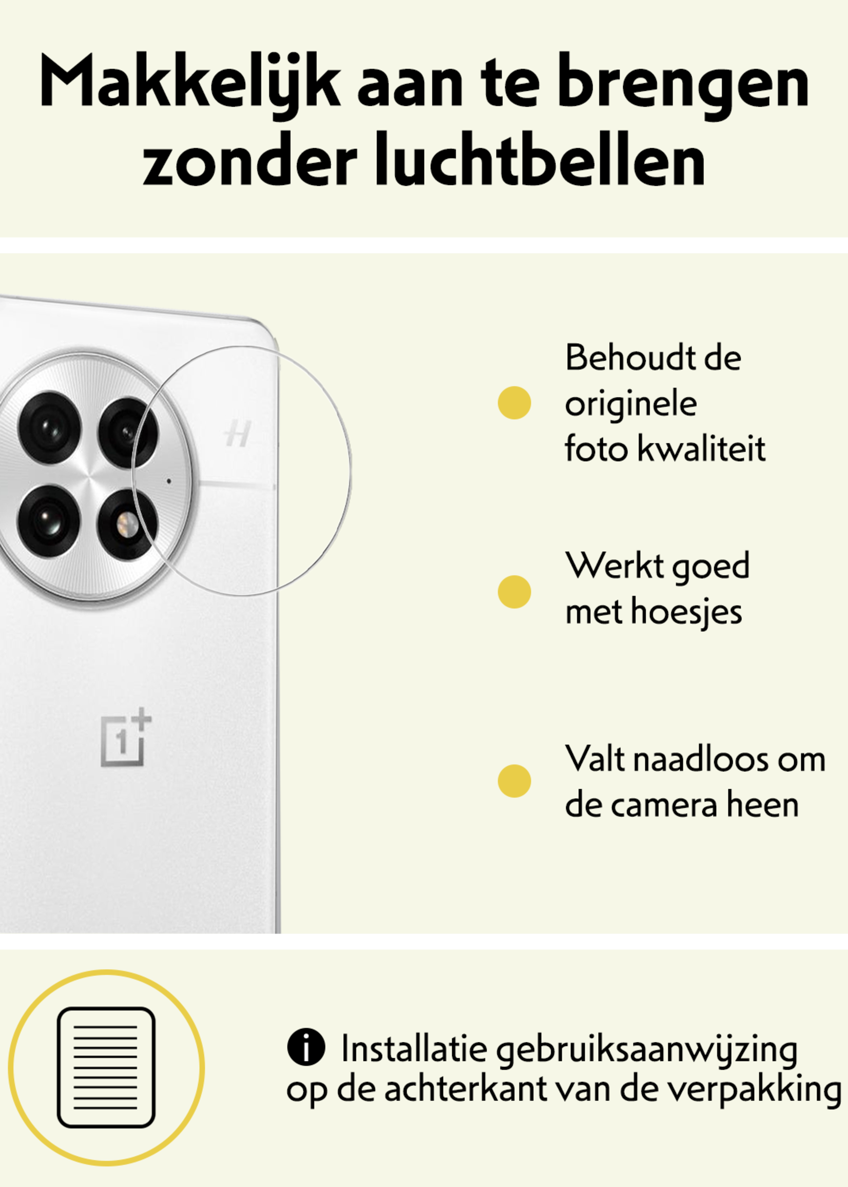 LUQ LUQ OnePlus 13 Camera Screenprotector