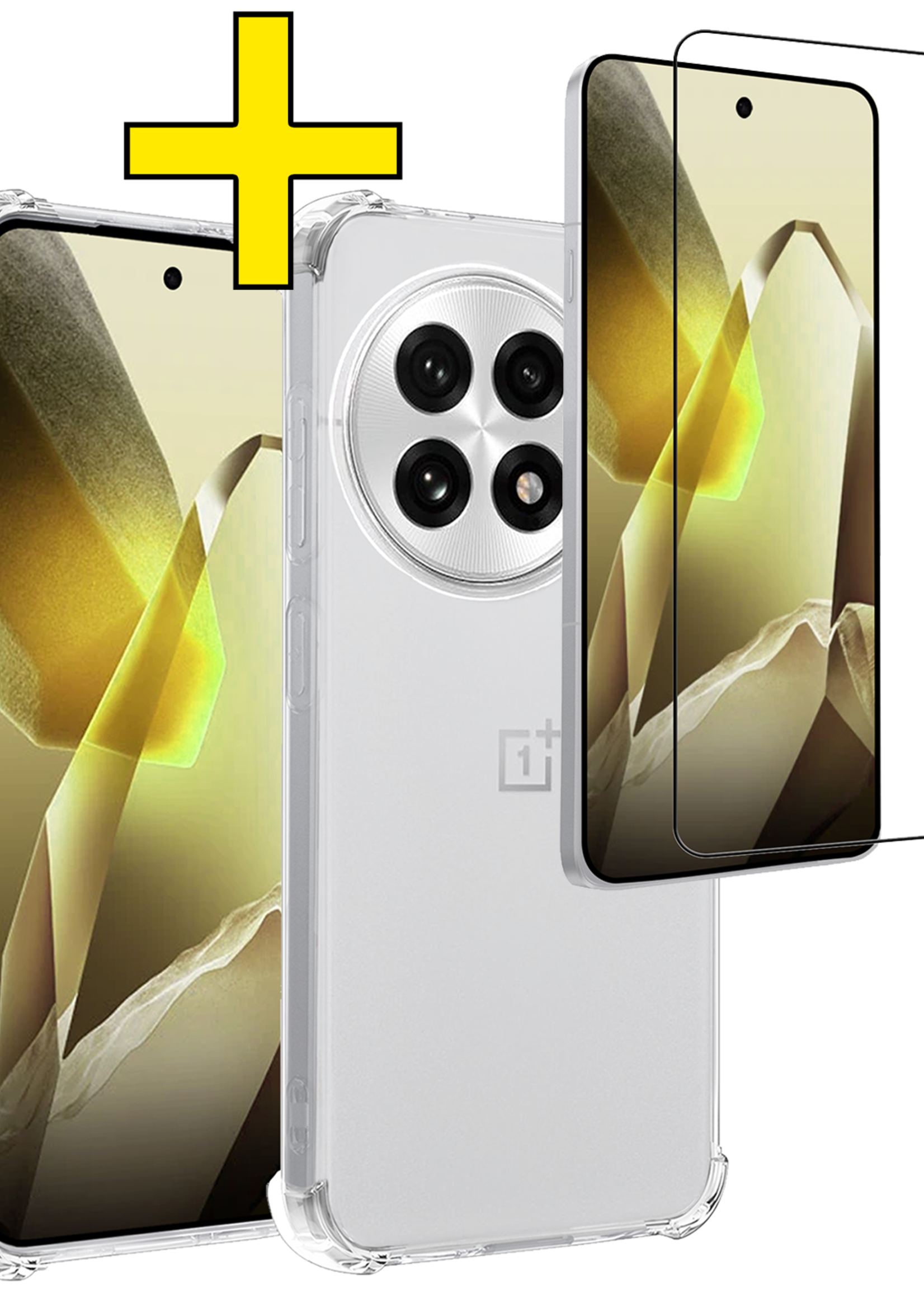 LUQ LUQ OnePlus 13 Hoesje Shockproof Met Screenprotector