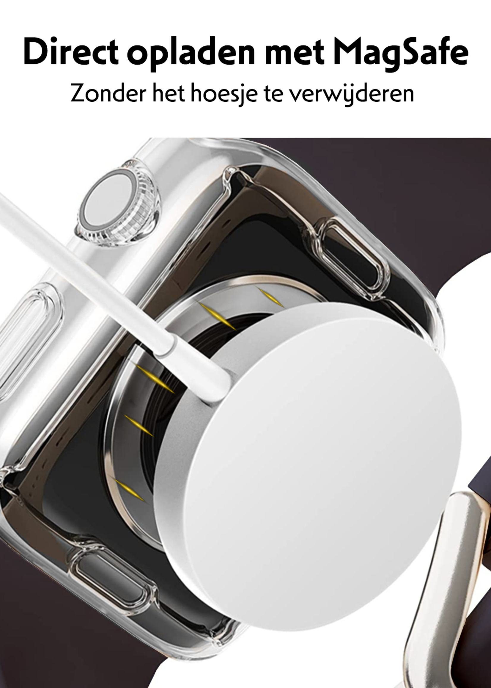 LUQ LUQ Apple Watch Series 9 Hoesje Siliconen Transparant - 45 mm - 2 PACK