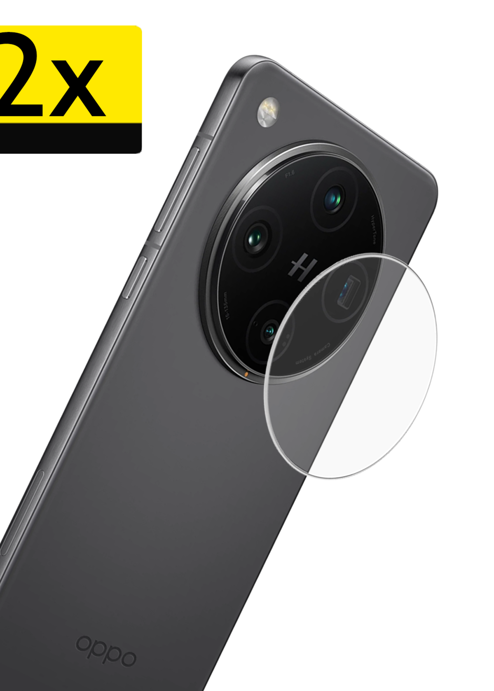 LUQ LUQ Oppo Find X8 Pro Camera Screenprotector - 2 PACK