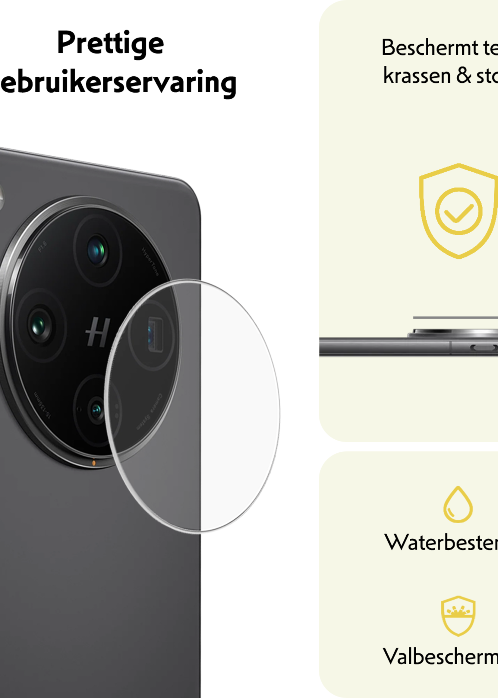 LUQ LUQ Oppo Find X8 Pro Camera Screenprotector