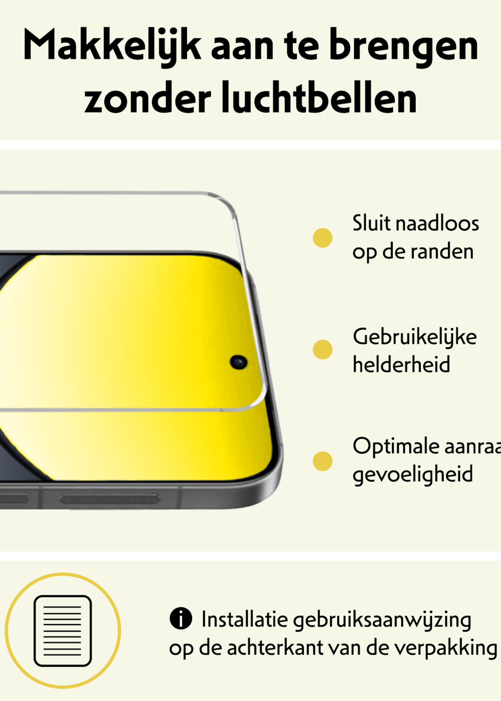 LUQ LUQ Oppo Find X8 Screenprotector Glas