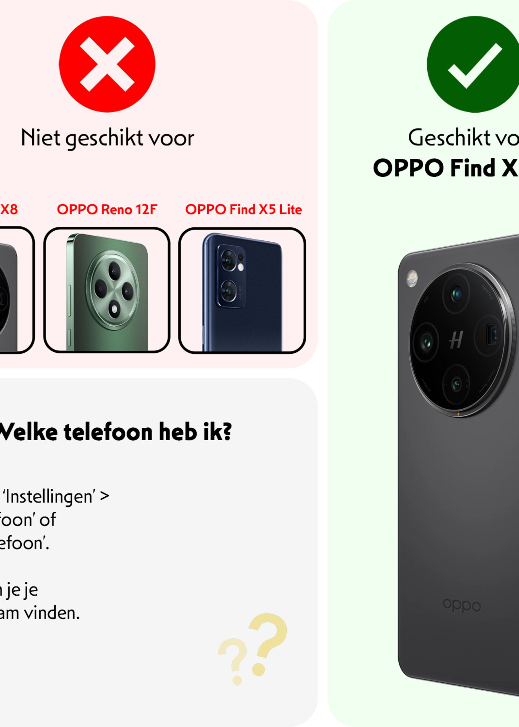 LUQ LUQ Oppo Find X8 Pro Screenprotector Full Cover - 2 PACK