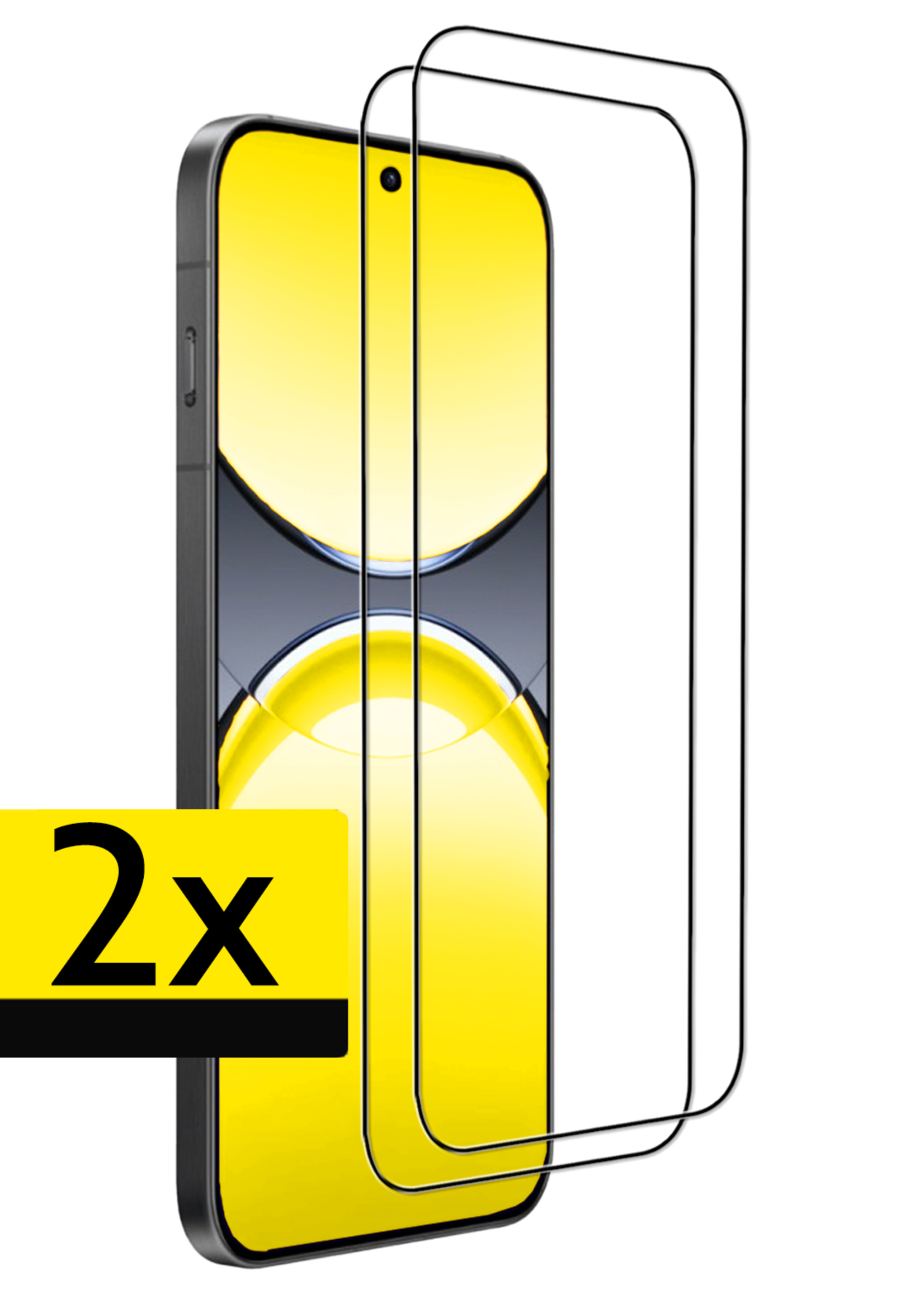 LUQ LUQ Oppo Find X8 Pro Screenprotector Full Cover - 2 PACK