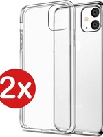 LUQ LUQ iPhone 11 Siliconen Hoesje Back Cover Shock Hoes Case Friendly 2 PACK