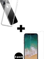 LUQ LUQ iPhone 11 Pro Max Hoesje Siliconen Cover En 2x Screenprotector Gehard