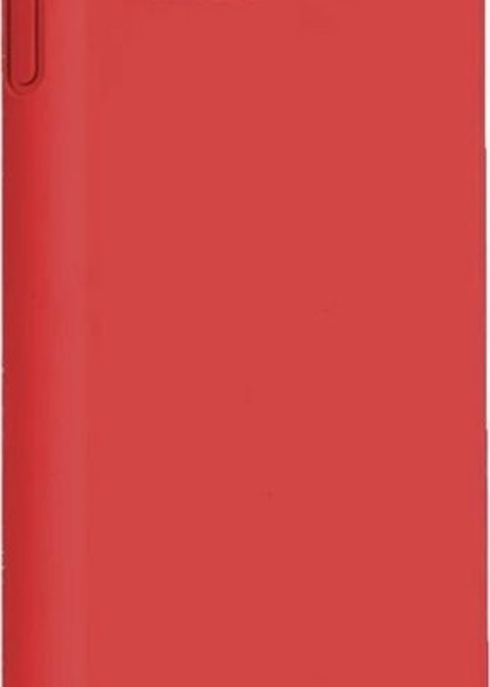 LUQ LUQ iPhone 11 Pro Hoesje Siliconen Case Cover Rood Met Screenprotector Glas