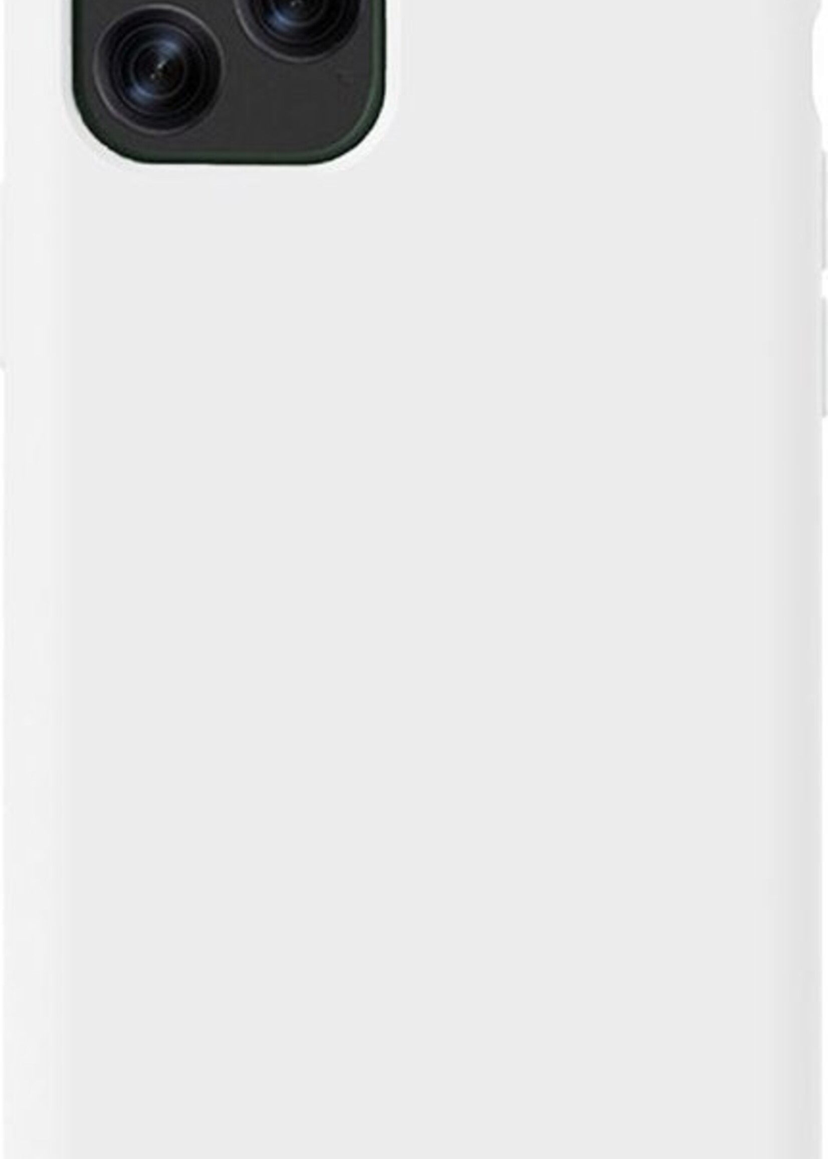 LUQ LUQ iPhone 11 Pro Hoesje Siliconen Case Cover Wit Met 2x Screenprotector