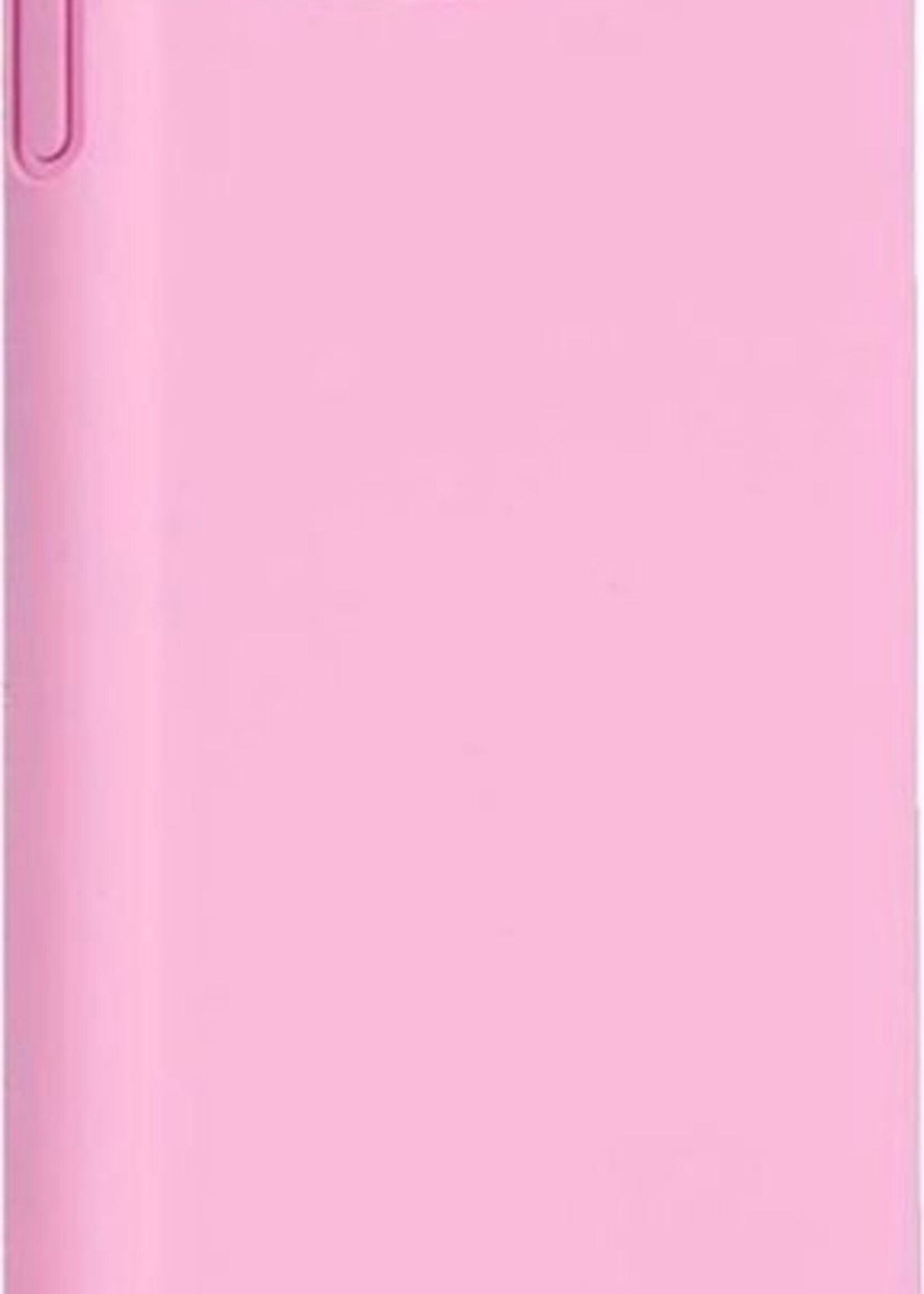 LUQ LUQ iPhone 11 Pro Hoesje Siliconen Case Cover Roze Met 2x Screenprotector