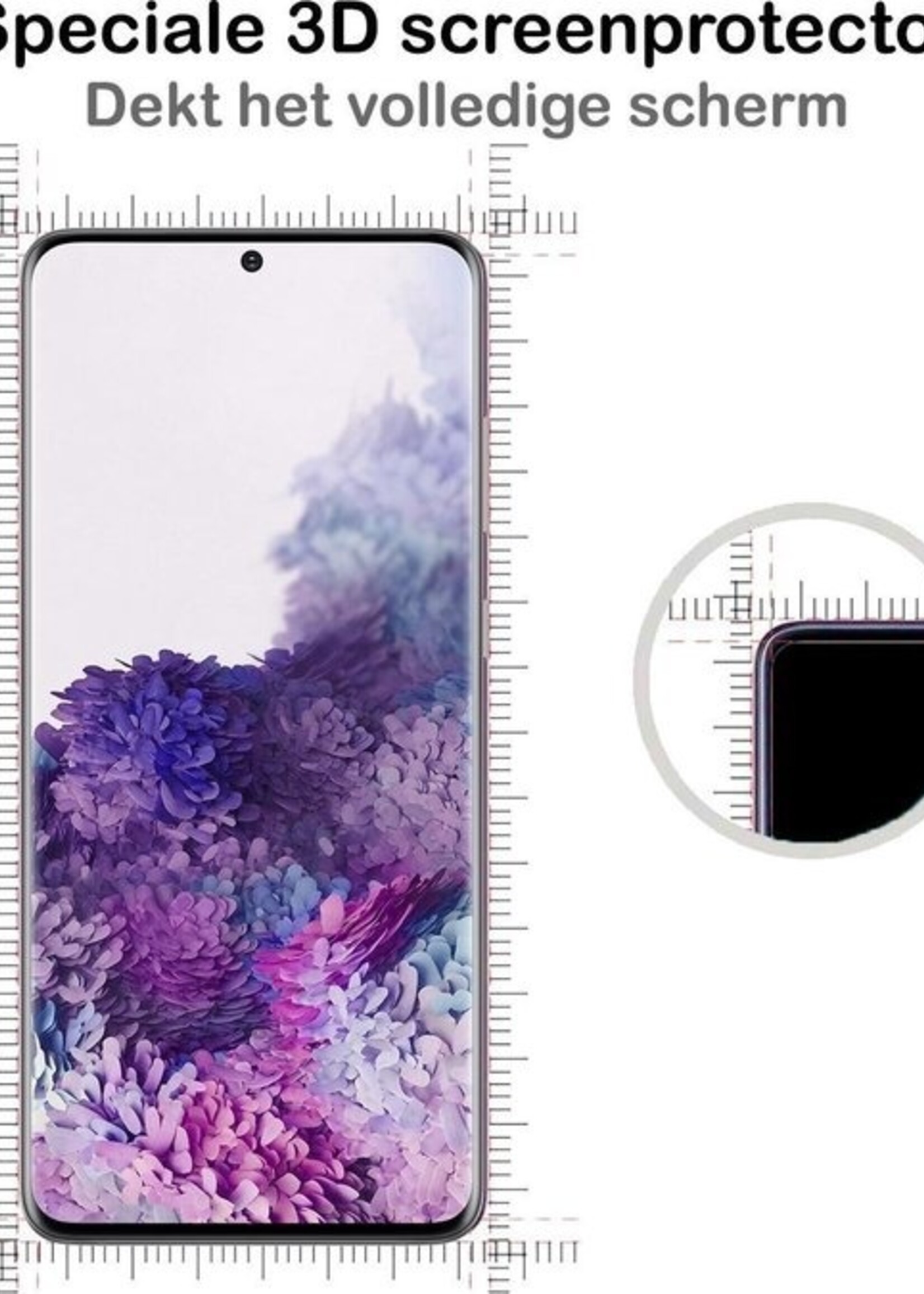 LUQ LUQ Samsung Galaxy S20 hoesje transparant met screenprotector