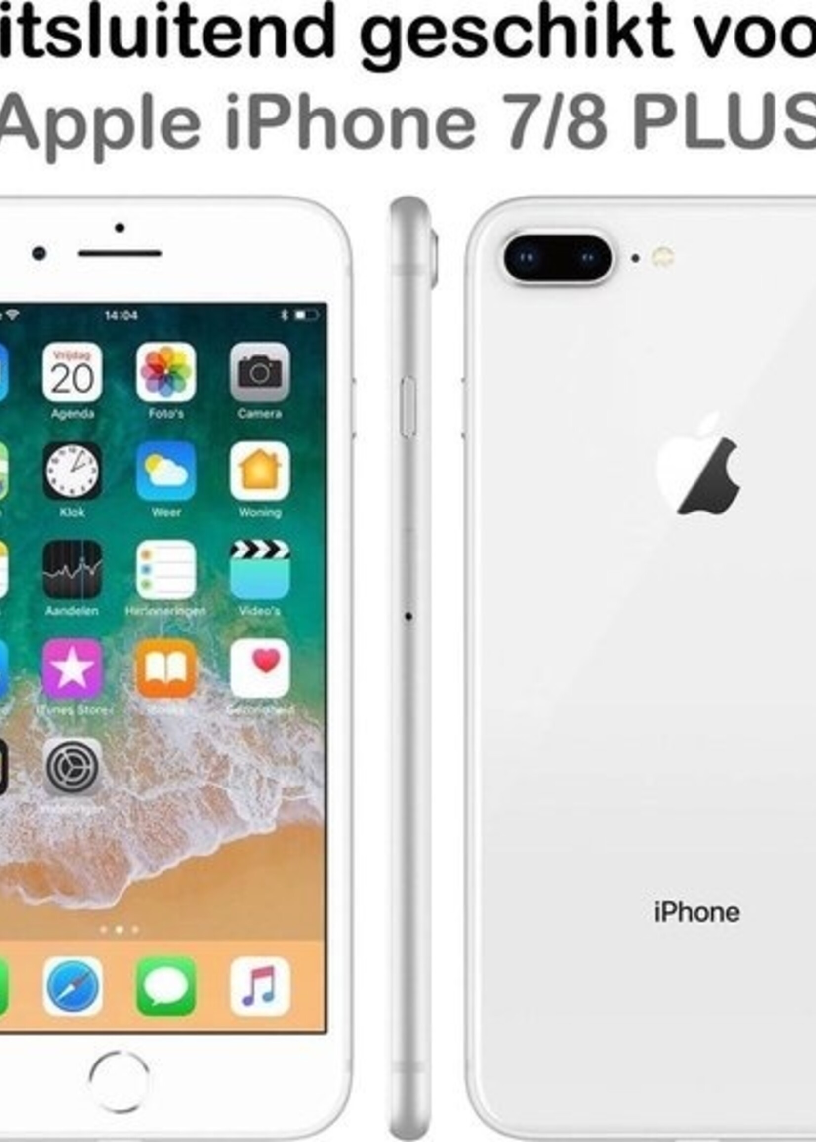 LUQ LUQ iPhone 7/8 Plus hoesje siliconen - transparant