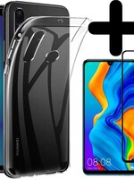 LUQ LUQ Huawei P30 Lite Hoesje en Screenprotector 3D