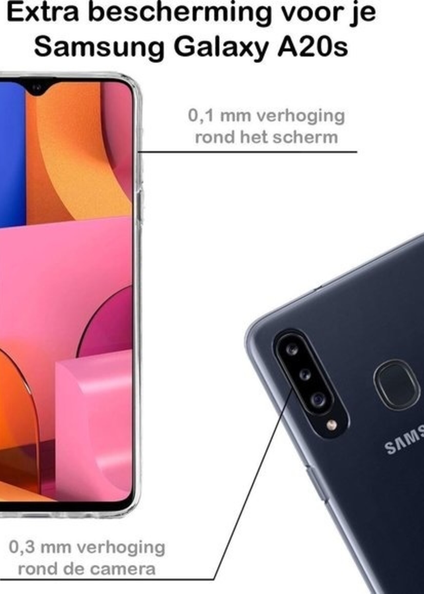 LUQ LUQ 2x Samsung Galaxy A20s hoesje