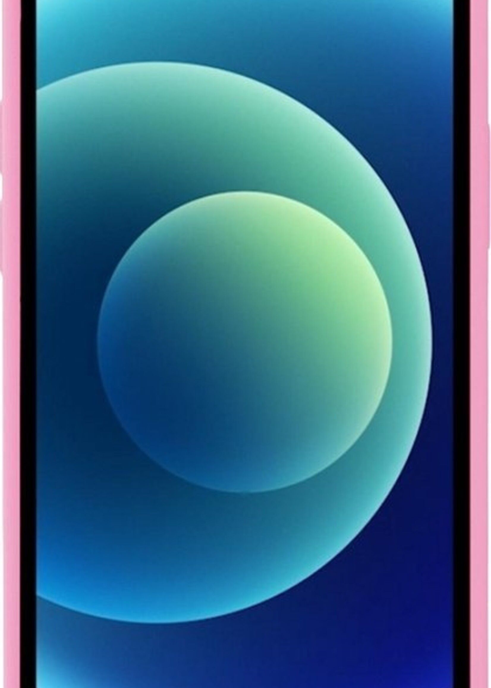 LUQ LUQ iPhone 12 Pro Hoesje Siliconen Roze En Screenprotector